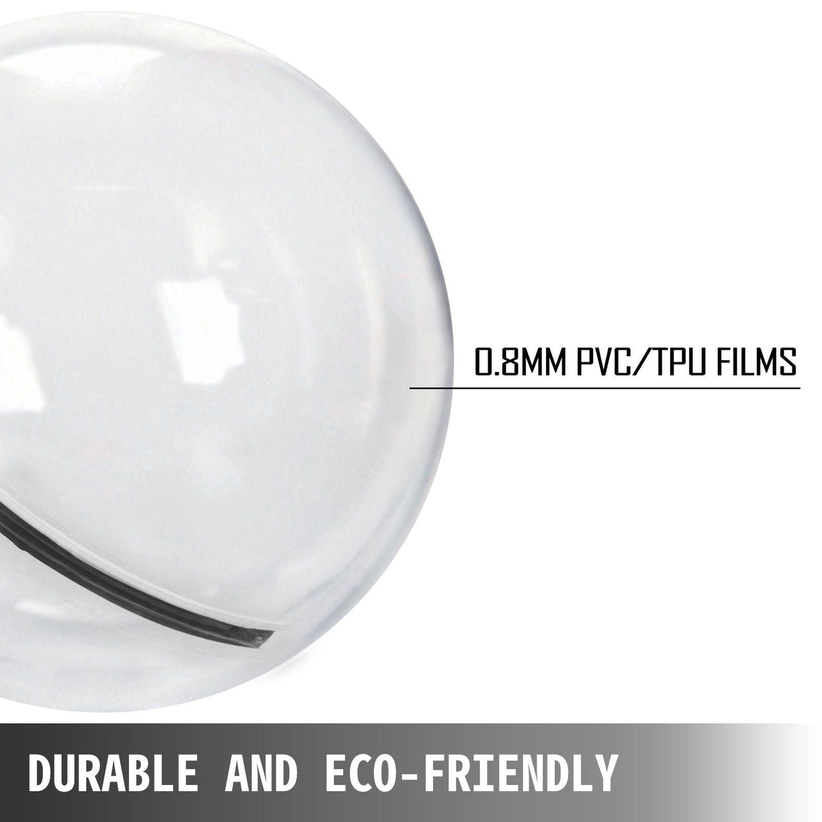 1.5M Water Walking Ball Roll Ball Inflatable Walking Ball PVC Zorb Ball Tizip Zipper With Air Blower (1.5M)