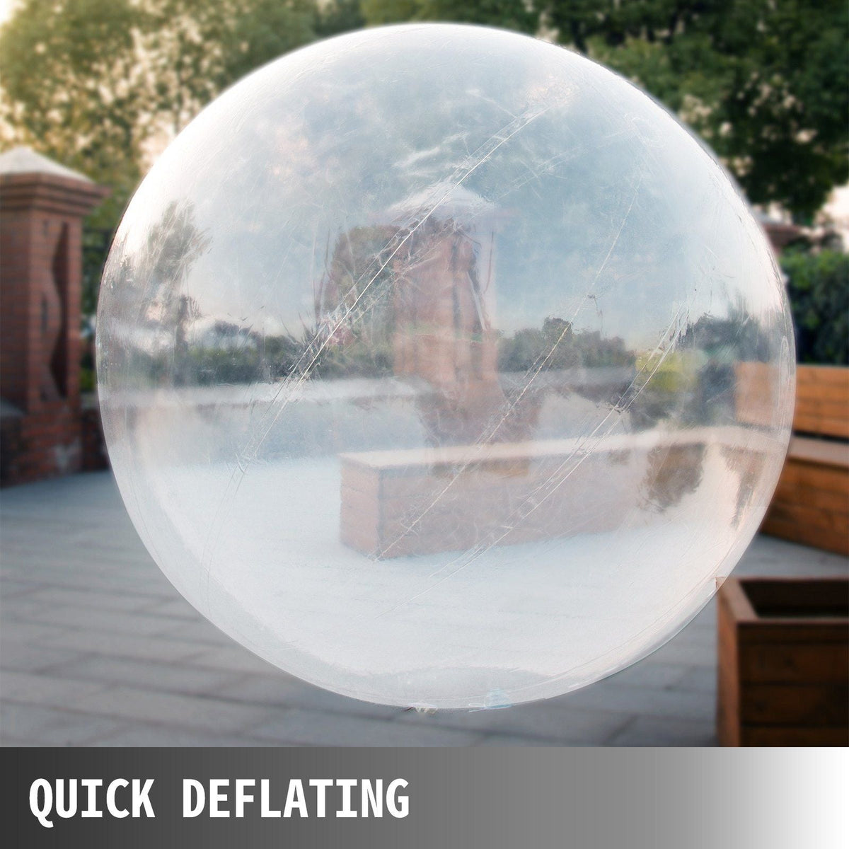 1.5M Water Walking Ball Roll Ball Inflatable Walking Ball PVC Zorb Ball Tizip Zipper With Air Blower (1.5M)