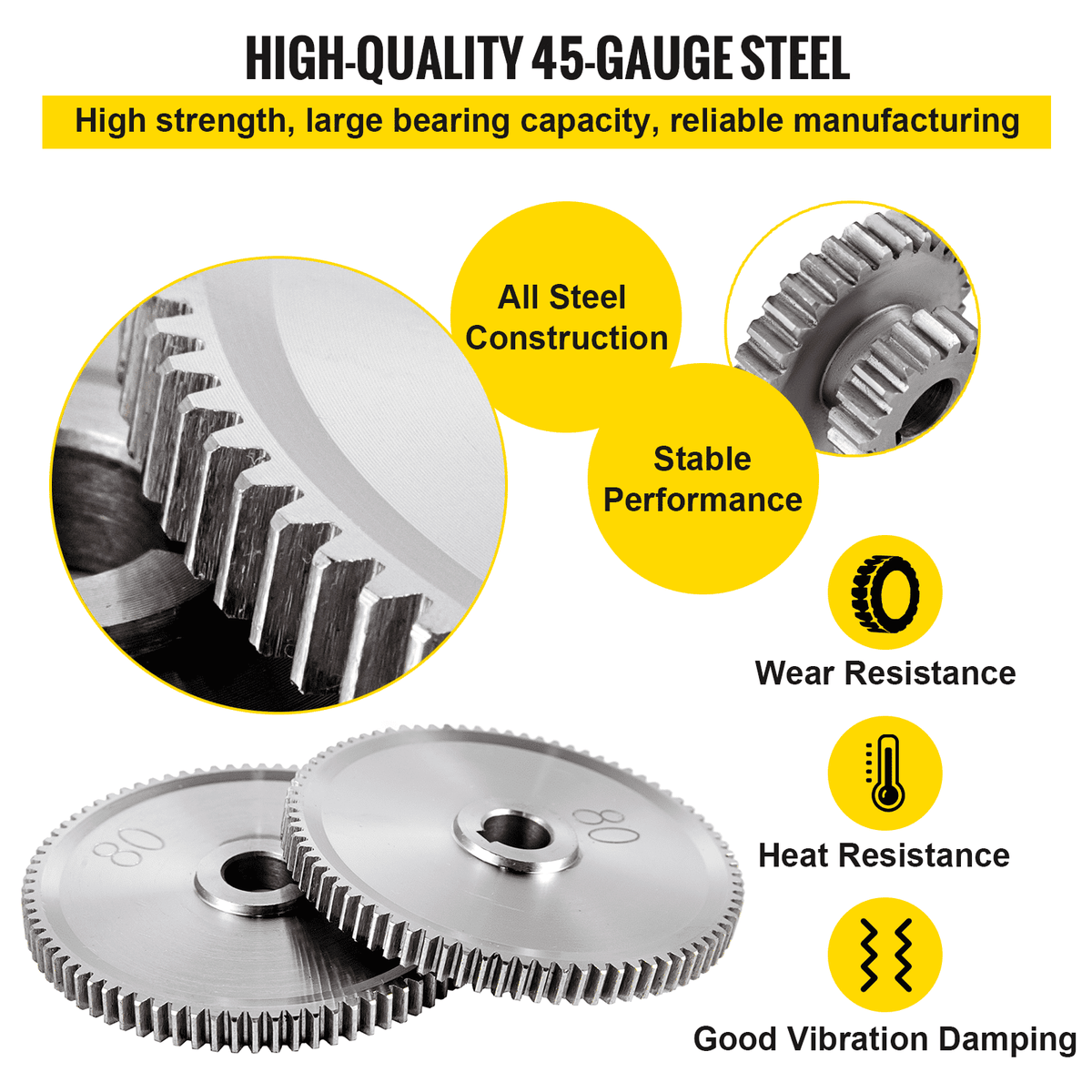 17pcs/Set CJ0618 Lathe Mini Lathe Gears Metal Cutting Machine Gears Lathe Gears Kit Metal Exchange Gear Mini Mill (17pcs)