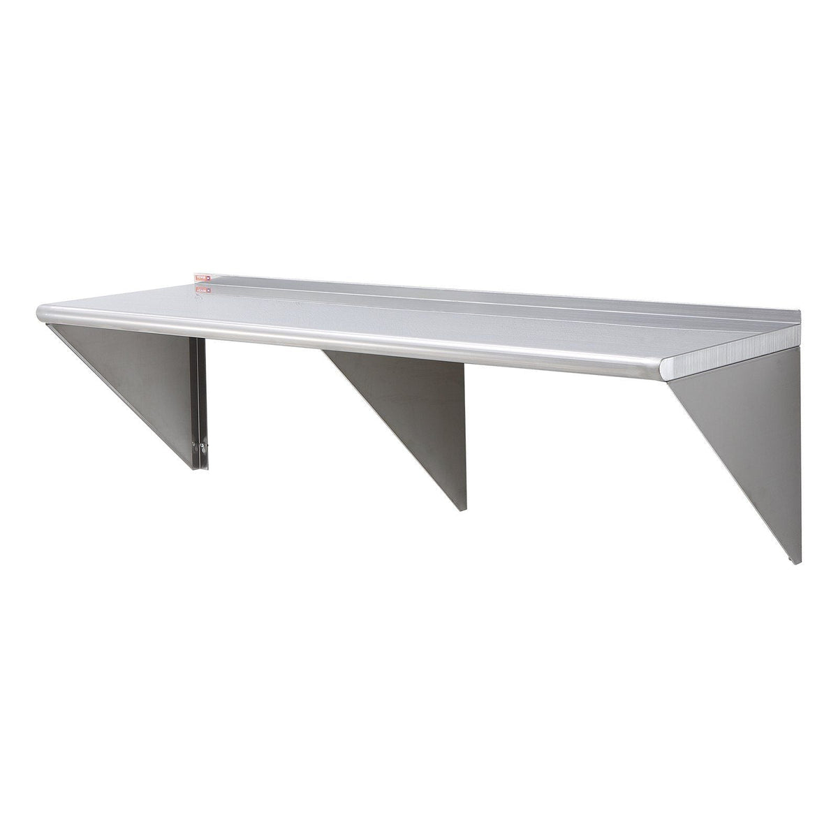 18" x 60" Stainless Steel Shelf, Wall Mounted Floating Shelving with Brackets, 450 lbs Load Capacity Commercial Shelves, Heavy Duty Storage Rack for Restaurant, Kitchen, Bar, Home, and Hotel