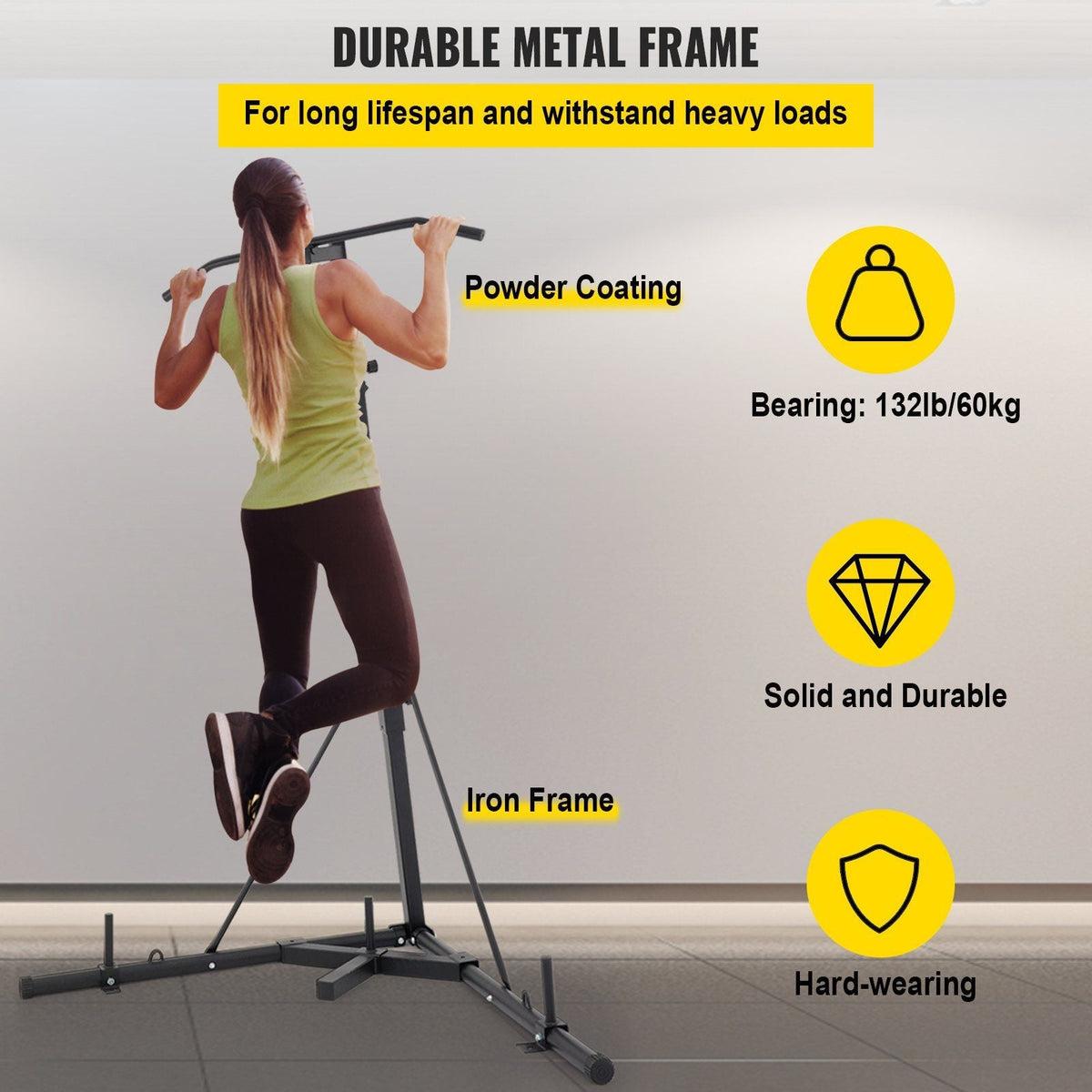 2 in 1 Heavy Bag Stand, Height Adjustable Punching Bag Stand, Foldable Boxing Bag Stand Steel Sandbag Rack Freestanding Up to 132 lbs for Home and Gym Fitness.