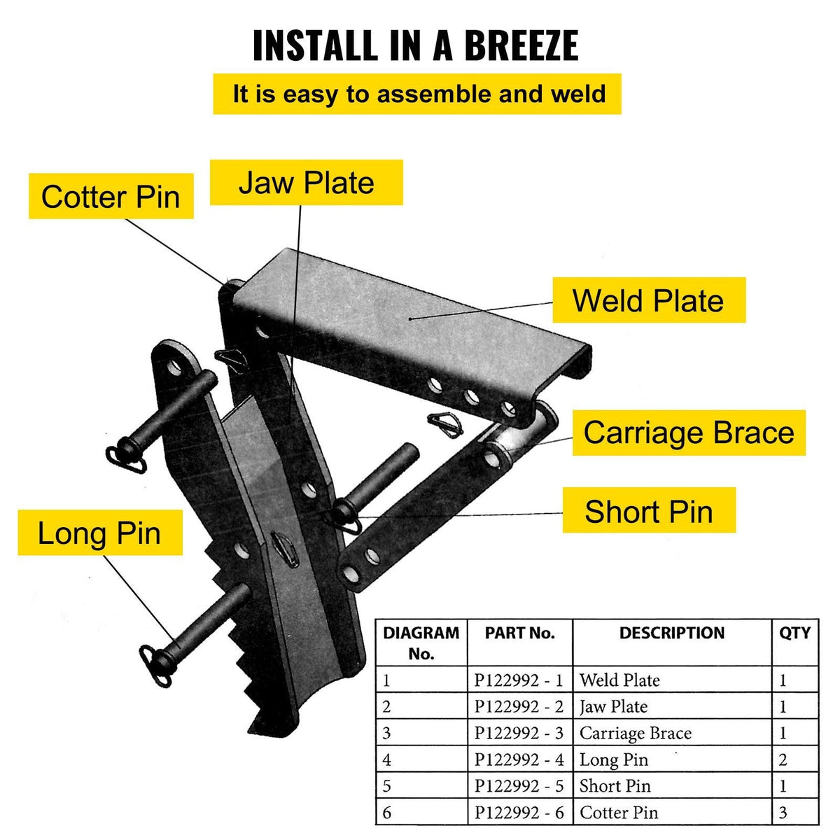 24 inch Hydraulic Backhoe Excavator Thumb Attachments Weld On 1/2in Teeth Thick Steel Plate Assembly 12MM Bolt-On Design with Hydraulic Cylinder