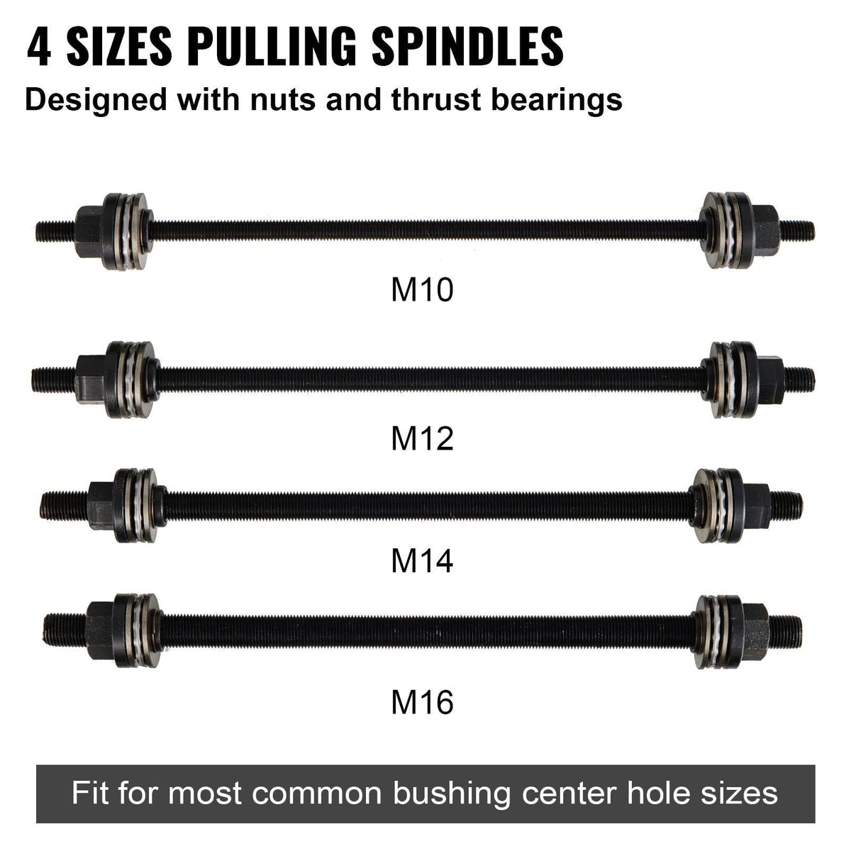 28 PCS Pull and Press Sleeve Kit, 45# Steel Removal Installation Bushes Bearings Tool Kit, Bush Removal Insertion Sleeve Tool Set Works on Most Cars and LCV, HGV Engines