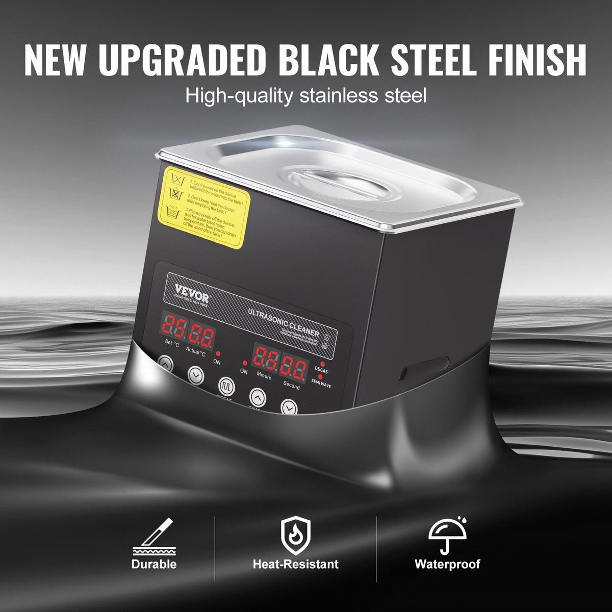 2L Ultrasonic Cleaner, 60W Digital Ultrasonic Cleaning Machine with Upgraded Degassing and Gentle Mode, 40kHz Ultrasound Cleaner Machine with Timer and Heater for Jewelry Glasses Tools Retainer