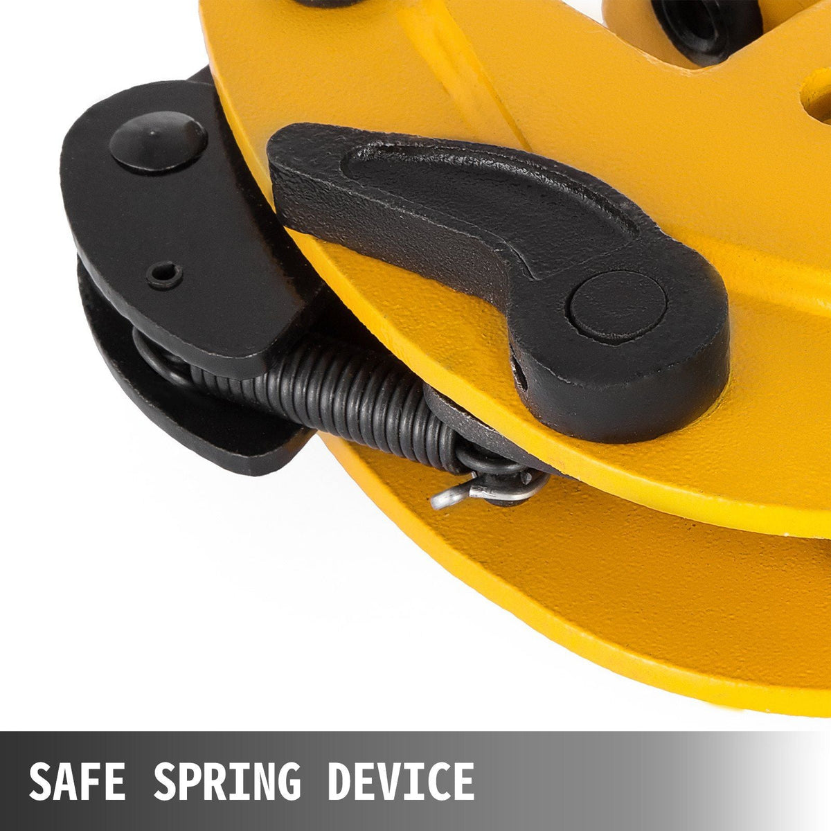 2T Plate Clamp 4400Lbs Plate Lifting Clamp Jaw Opening 0.6 inch Vertical Plate Clamp for Lifting and Transporting