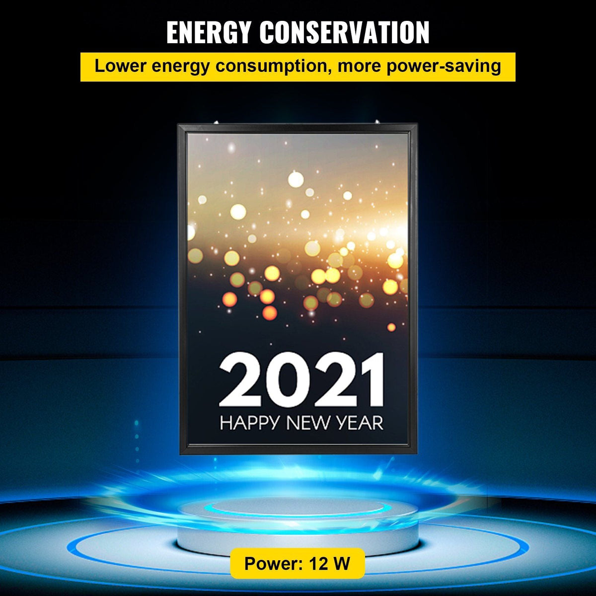 33X24inch LED Movie Poster Frame Slim Snap Aluminum LED Light Box for Poster Advertising Menu/business Signs Menu Display(33X24inch-LED)