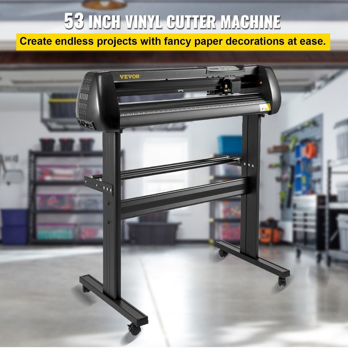 34" Vinyl Cutter/Plotter Sign Cutting Machine Software 3 Blades LCD Screen