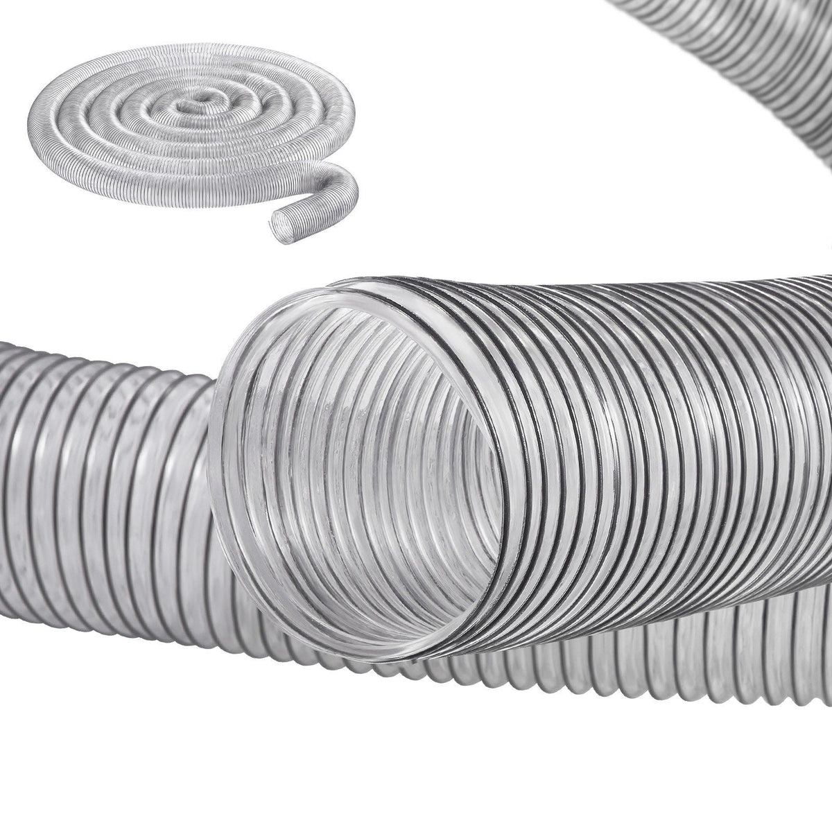 4'' x 50' Dust Collection Hose Thickened PVC Flexible Clear Hose