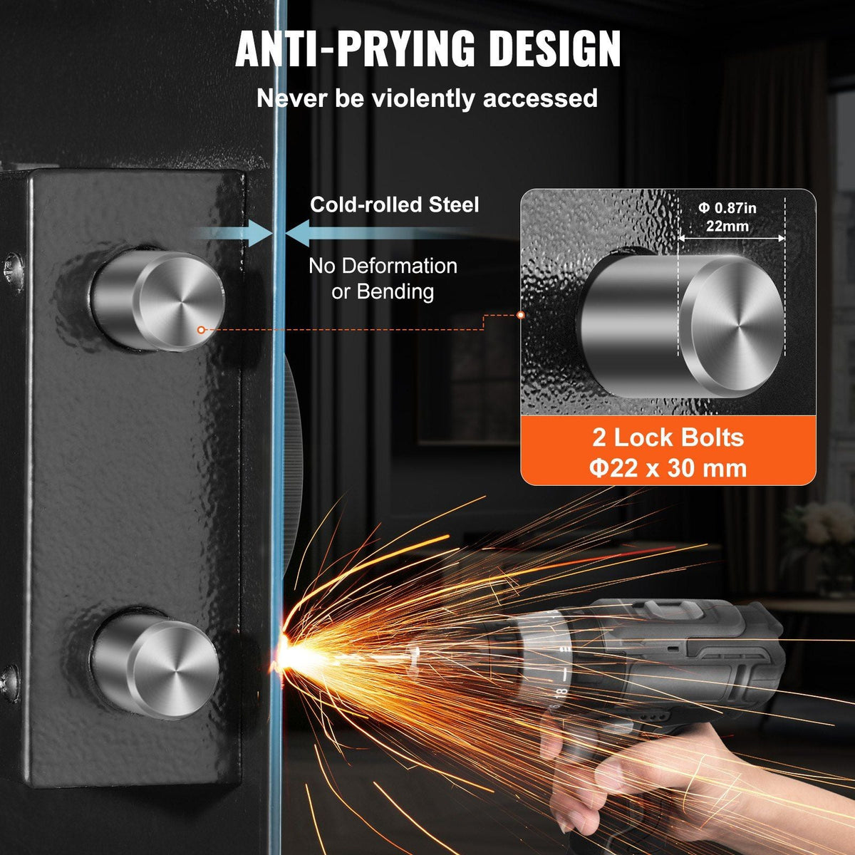42.91" Tall Wall Gun Safe, 4-Tier Hidden Gun Safe with Keypad & Fingerprint, 3 Removable Shelves & 6 Key Holders, Q235 Cold-Rolled Steel Gun Safe with LED Light, Vibration Alarm, Holster & Stock