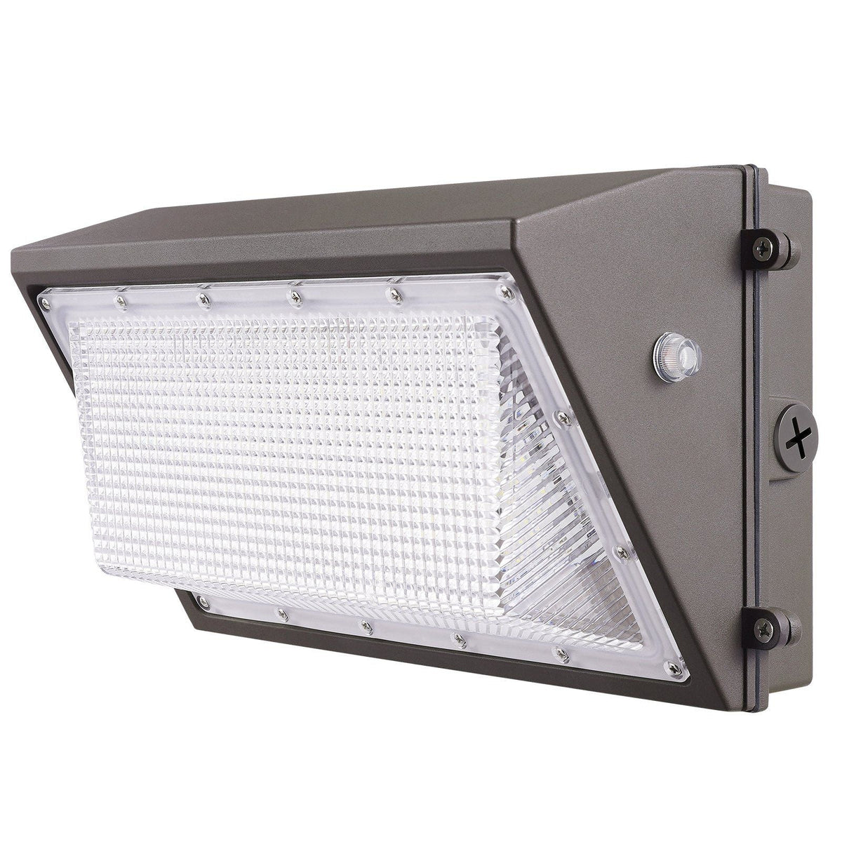 4PCs LED Wall Pack Lights, 100W 10800LM, 5000K Commercial Outdoor Lights Security Lighting Fixture, with Intelligent Light Sensing 180 LED beads Energy Saving for Garages Yards, IP65 Waterproof