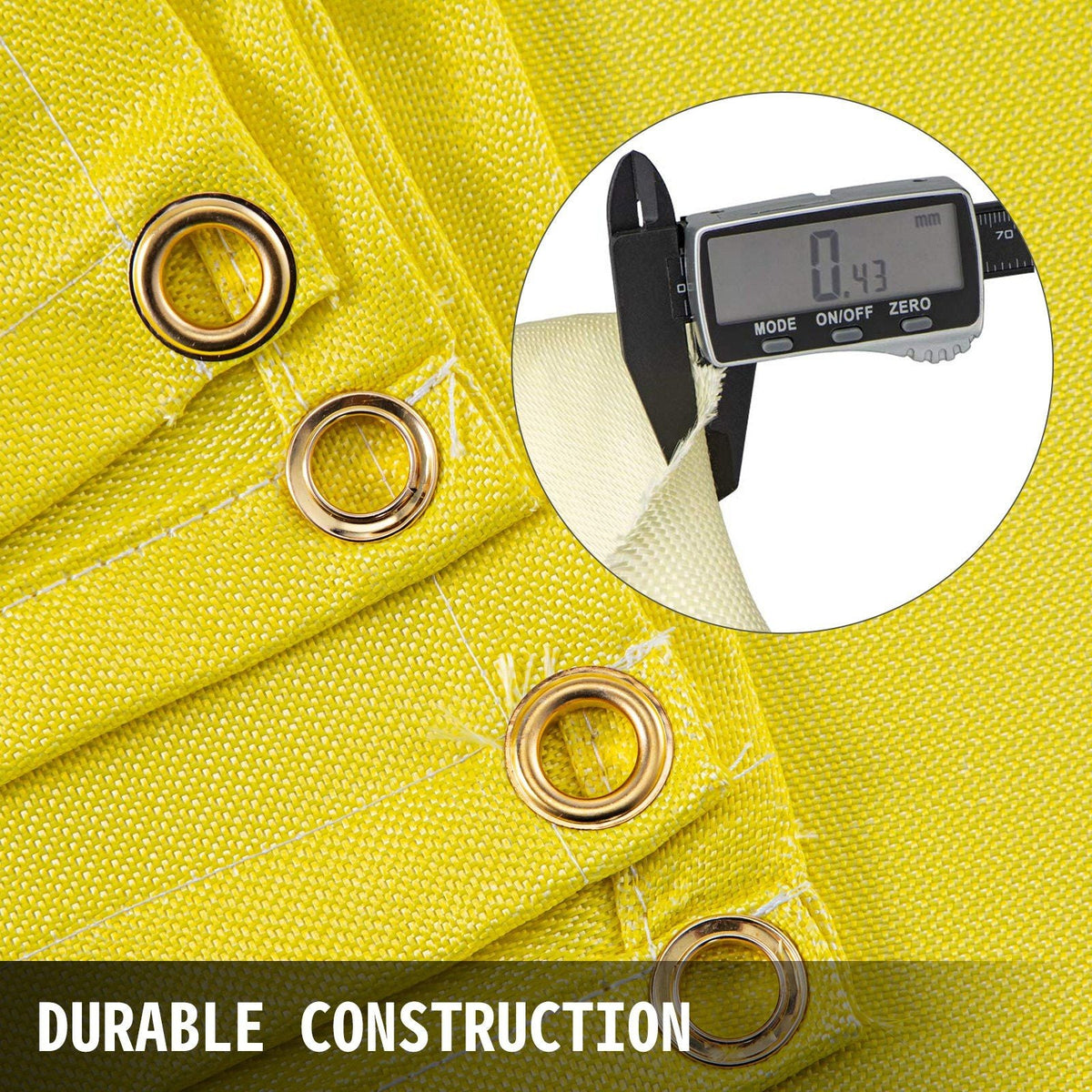 6 x 10 Ft Welding Blanket Gold Fiberglass Blanket Portable Fiberglass Fire Retardant Blanket Welding Mat Welding Fireproof Thermal Resistant Insulation With Carry Bag