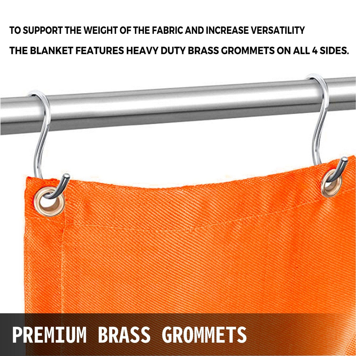 6 x 10 Ft Welding Blanket Orange Fiberglass Blanket Portable Fiberglass Fire Retardant Blanket Welding Mat Welding Fireproof Thermal Resistant Insulation With Carry Bag