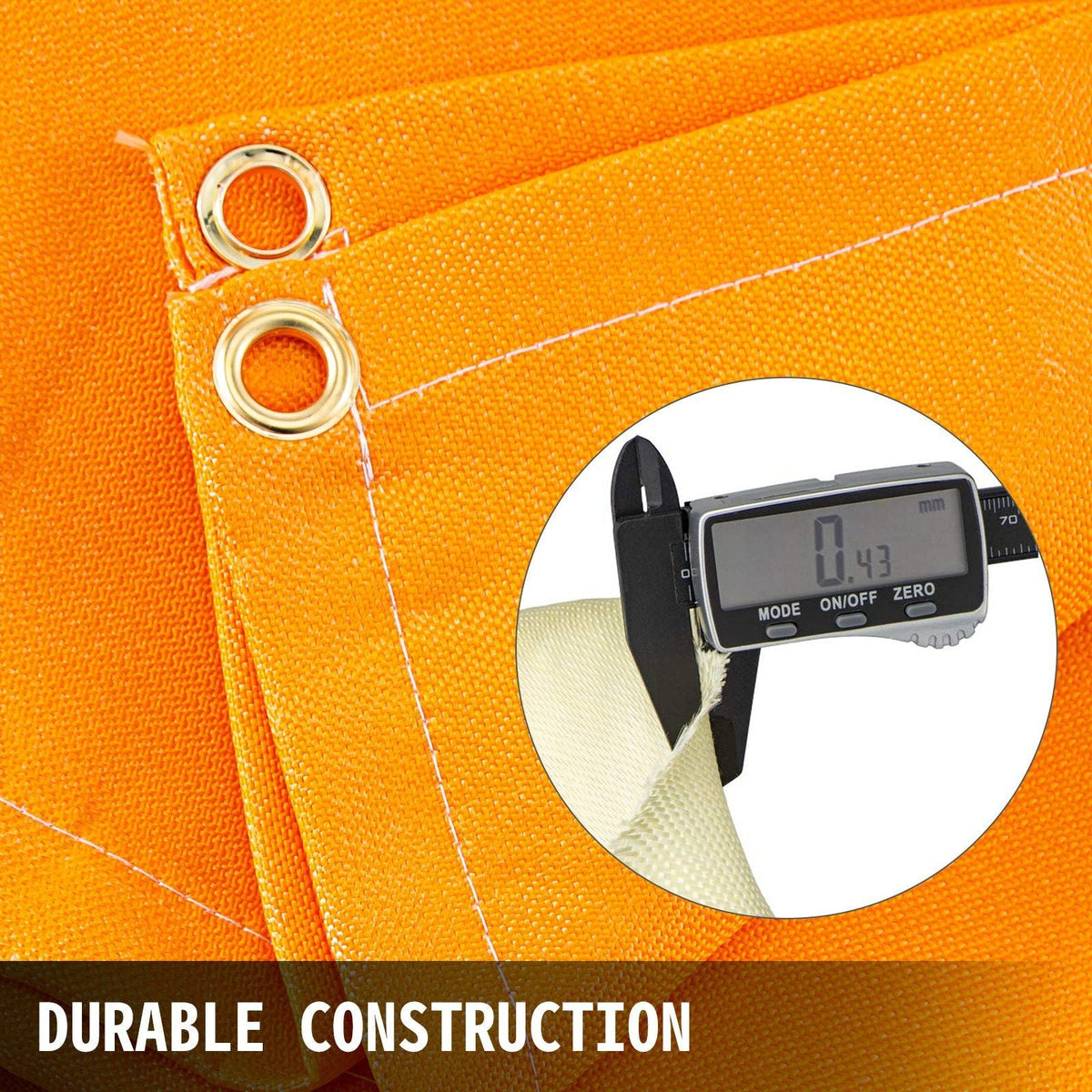 6 x 10 Ft Welding Blanket Orange Fiberglass Blanket Portable Fiberglass Fire Retardant Blanket Welding Mat Welding Fireproof Thermal Resistant Insulation With Carry Bag