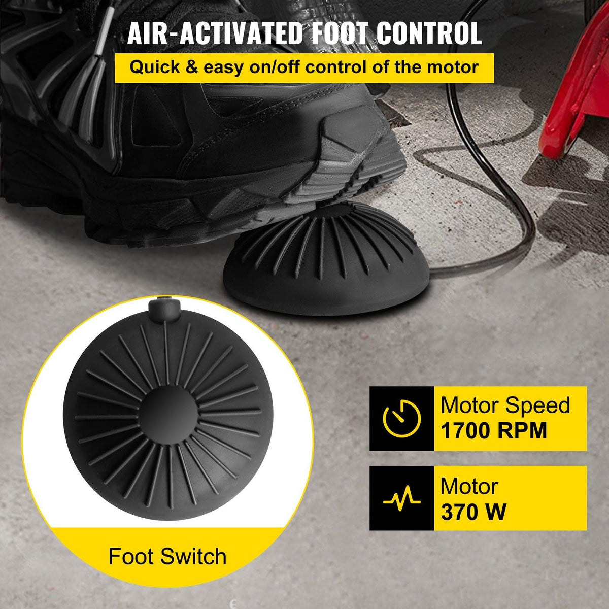 75 Ft x 3/8Inch Drain Cleaner Machine Auto Feed fit 1"(25mm) to 4"(100mm) Pipes 370W Open Drain Cleaning Machine Portable Electric Drain Auger with Cutters Glove Sewer Snake