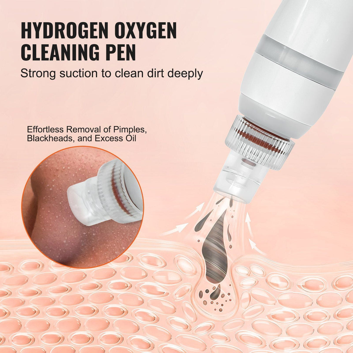 8 in 1 Hydrogen Oxygen Facial Machine, Professional Hydrafacial Machine for Spa, Hydro Facial Cleansing Rejuvenation Machine with 8 in LCD Screen, Microcurrent Probe, Bipolar RF Radiofrequency