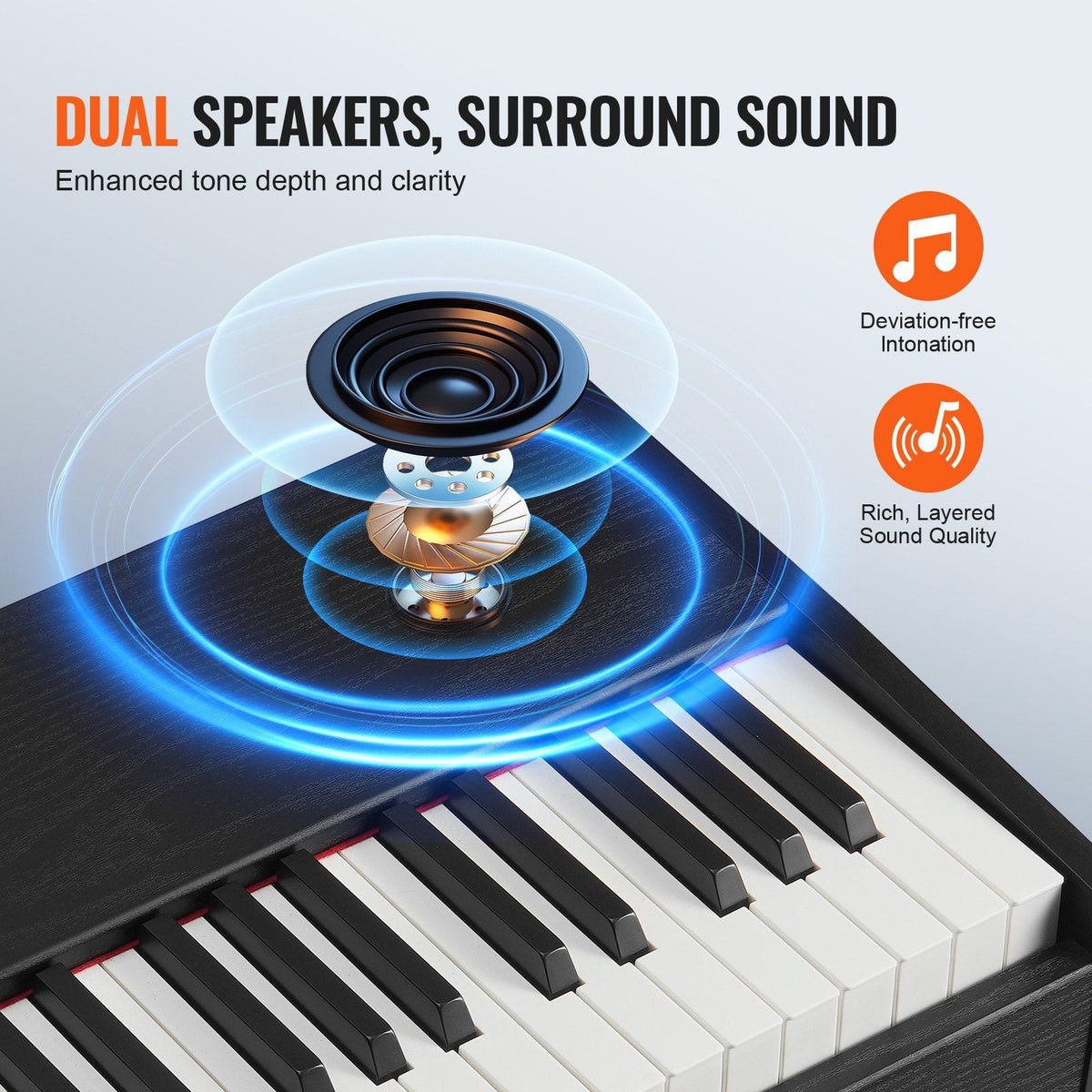 88 Key Fully Weighted Digital Piano Dual Keyboard Simple Cabinet Bracket