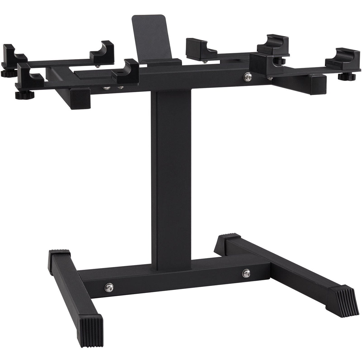 Adjustable Dumbbell Stand, Home Fitness Rack and Stand with Media Rack, Safe and Convenient Dumbbell Weight Holder, Compact Dumbbell Storage Rack Perfect for Home Gym Strength Training