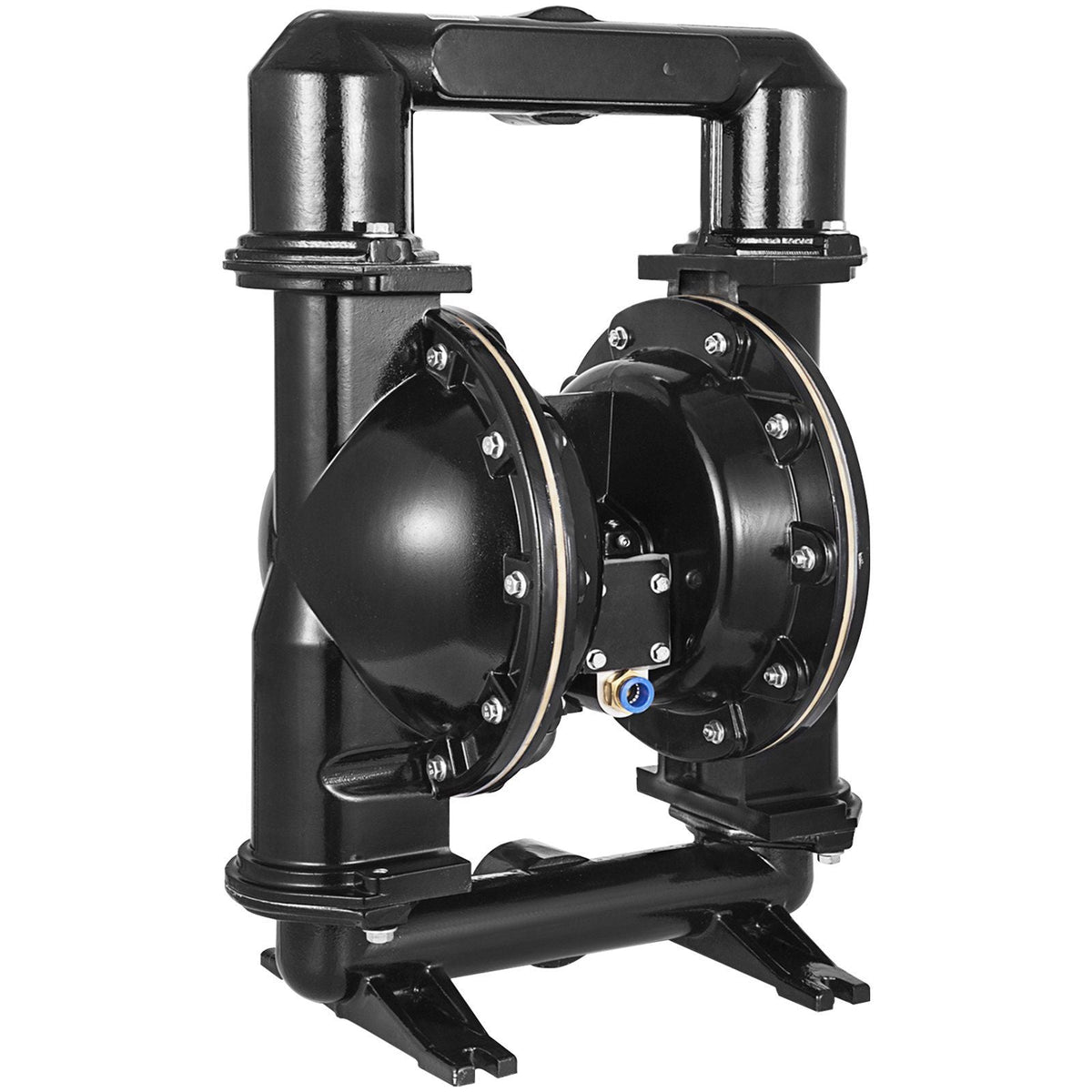 Air-Operated Double Diaphragm Pump, 2 inch Inlet & Outlet, Aluminum Alloy Body, 75 GPM & Max 120PSI, Nitrile Diaphragm Transfer Pump for Petroleum, Diesel, Oil and Low Viscosity Fluids
