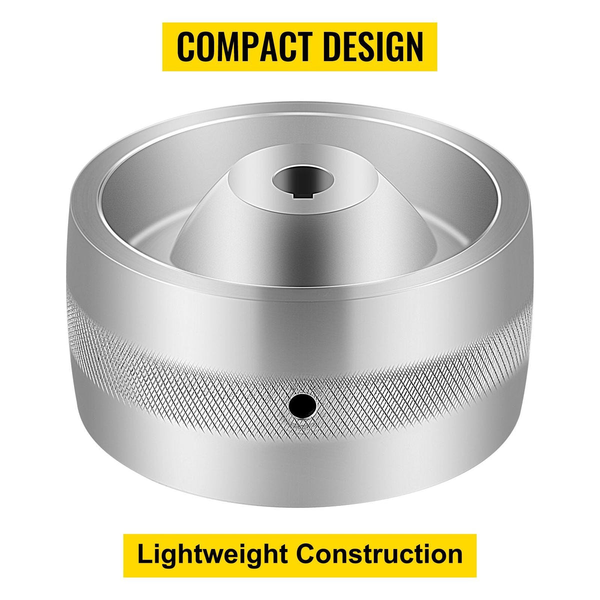 Belt Grinder Drive Wheel 5" Diameter, 2"x72" Knife Grinder Drive Wheel 5/8" Bore/Shaft, Aluminum Belt Grinder Wheel Crowned, for Knife Making Grinder Polishing & Belt Machine Woodworking DIY