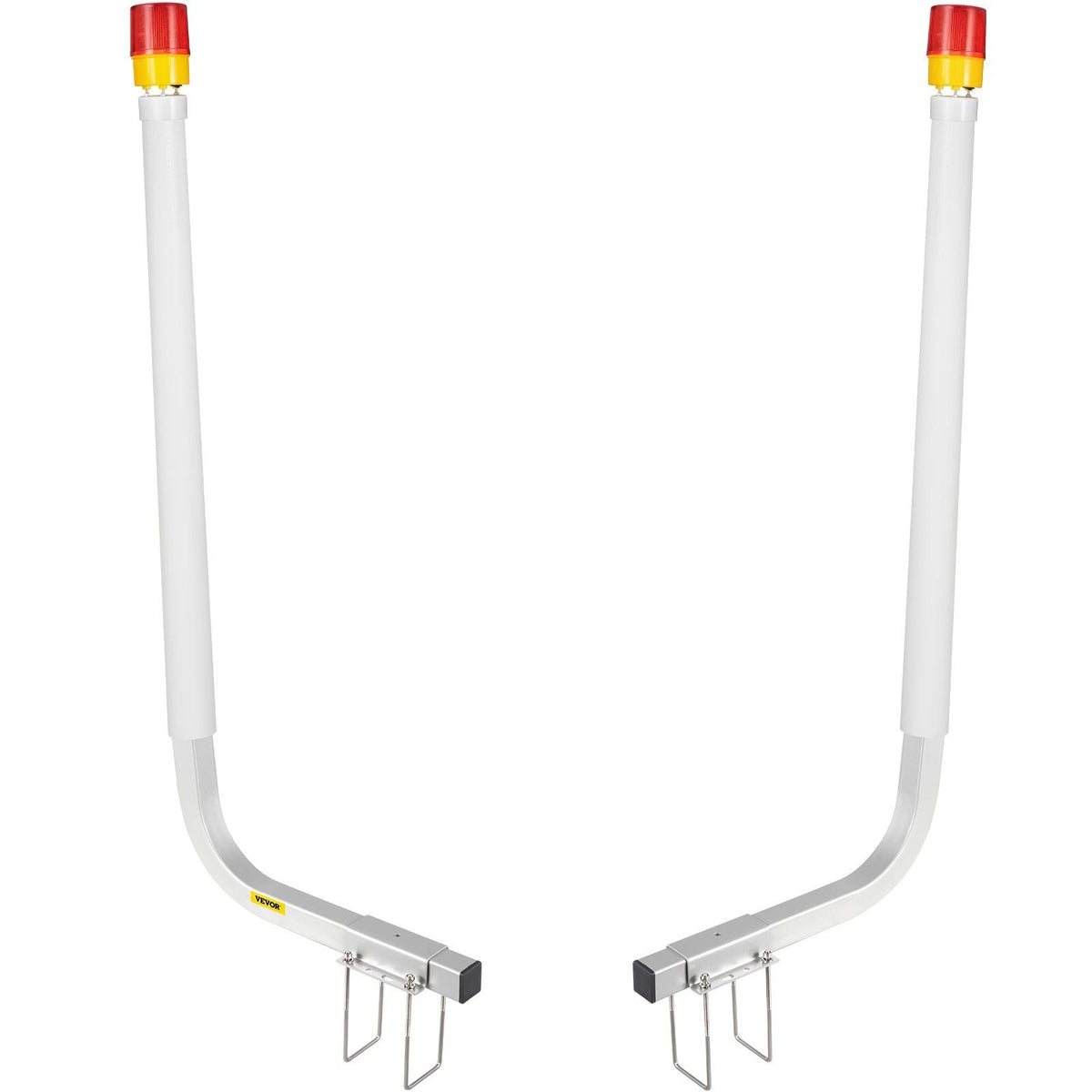Boat Trailer Guide-on, 40", 2PCS Steel Trailer Post Guide on, with LED-Lighted PVC Tube Covers, Mounting Hardware Included, for Ski Boat, Fishing Boat or Sailboat Trailer