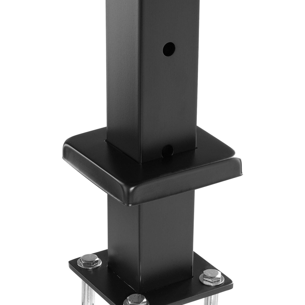 Cable Railing Post Level Deck Stair Post 42 x 1.97 x 1.97" Cable Handrail Post Stainless Steel Brushed Finishing Deck Railing Pre-Drilled Pickets with Mounting Bracket Stair Railing Kit Black
