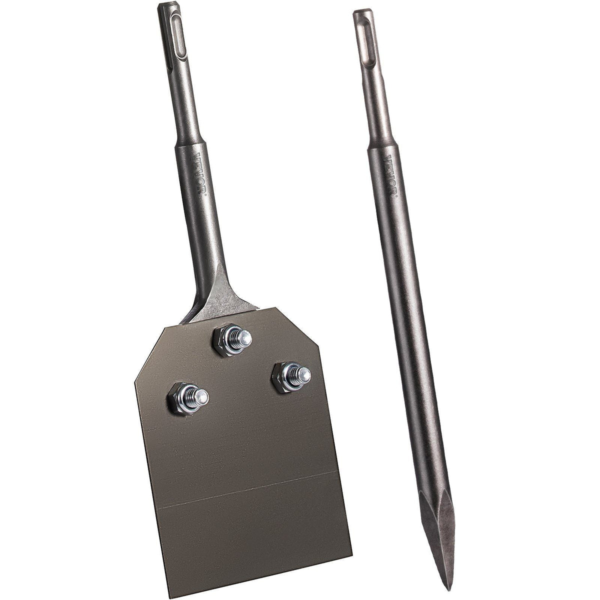 Clay Spade, 3.9" x 9.5" SDS Plus Shank, 40Cr Steel Jackhammer Bit for Electric Demolition Jack Hammer w/Point Chisel, Trenching and Digging Shovel Bit for Clay, Gravel, Frozen Soil
