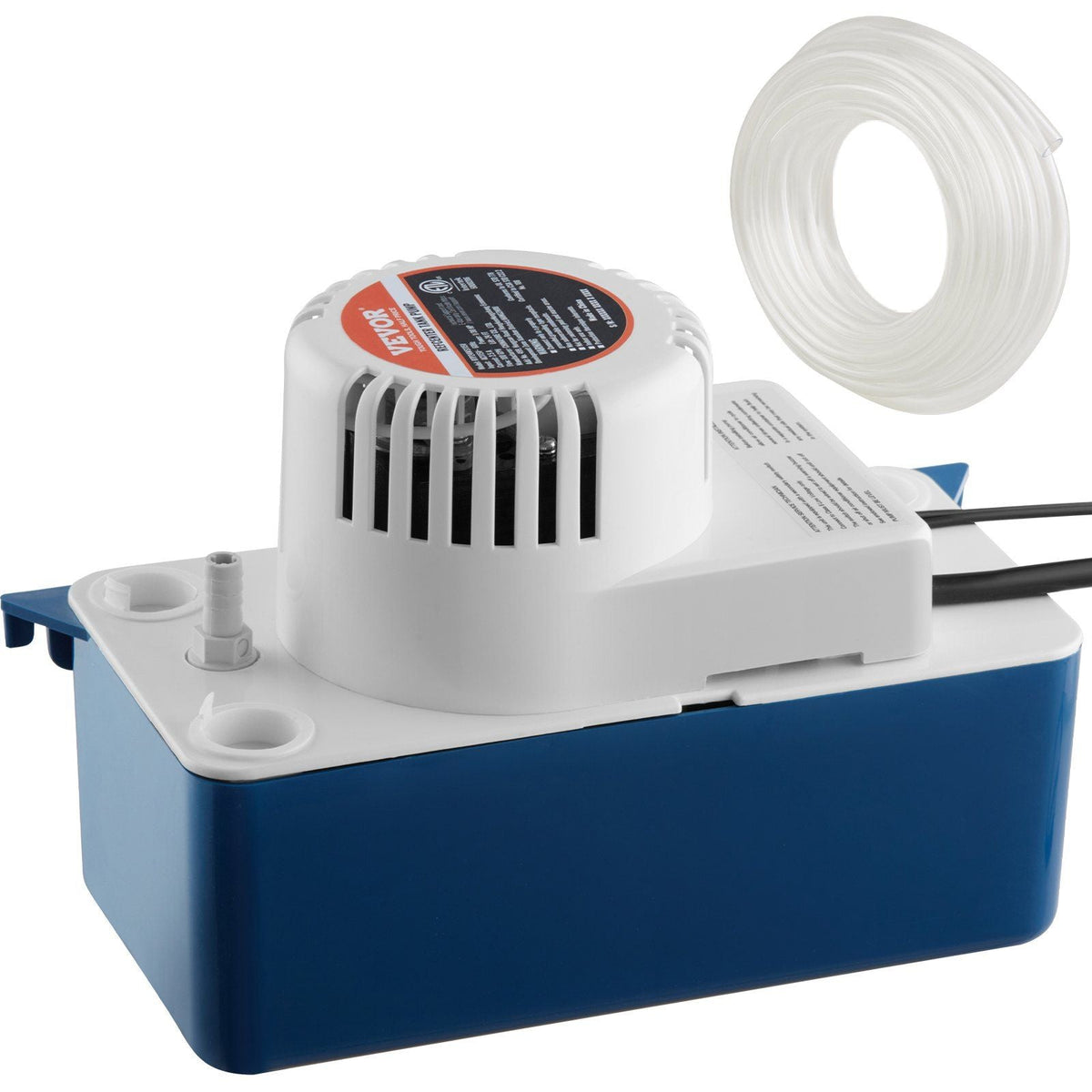Condensate Removal Pump, 1/50 HP, 65 GPH, 15 ft Lift, 115V Automatic AC Condensation Pump with Safety Switch & 20' Tubing for Air Conditioner, Dehumidifier, HVAC, Furnace, Ice Maker Water Drain