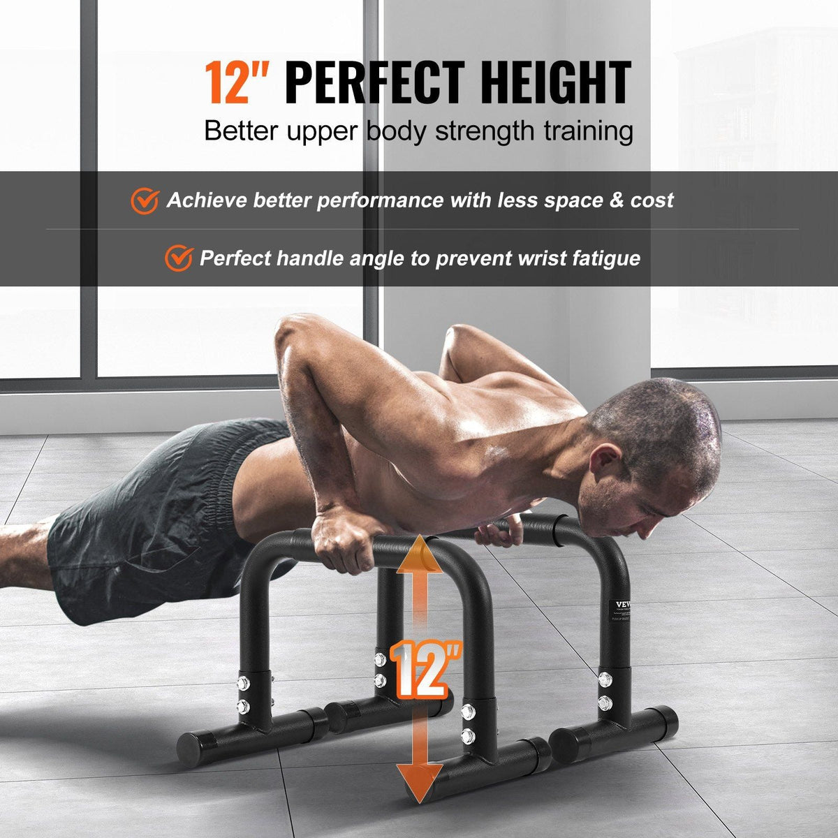 Dip Bars, 500 lbs Weight Capacity, Heave Duty Dip Stand Station, Fitness Workout Dip Bar Station Stabilizer Parallette Push Up Stand, Parallel Bars for Strength Training Home Gym Office Outdoor