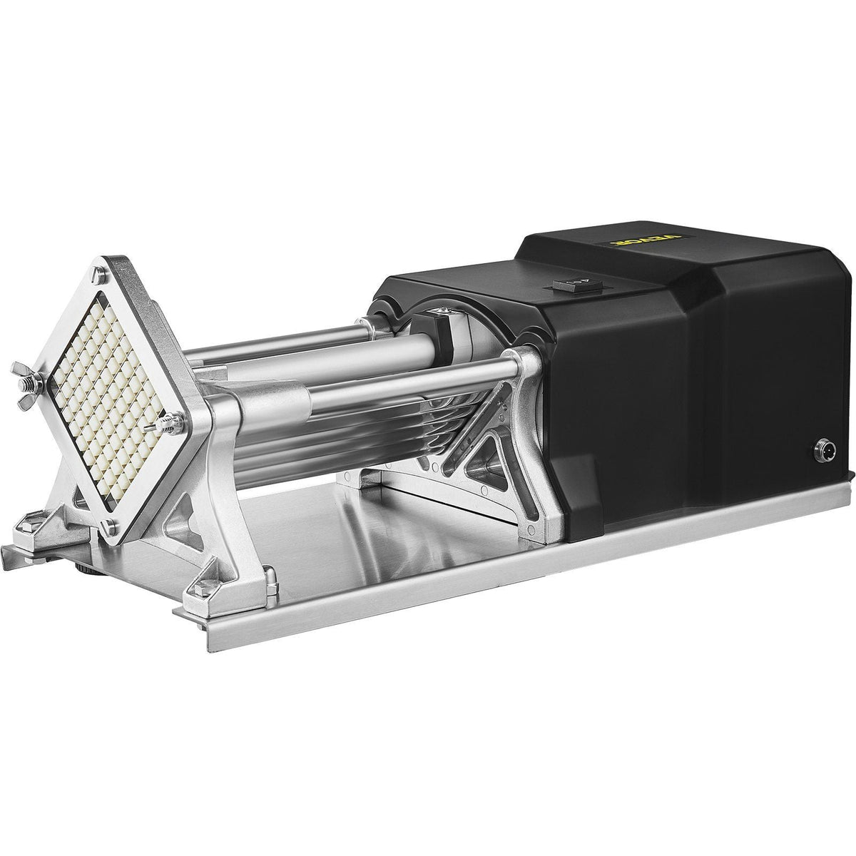 Electric French Fry Cutter with 6mm 9mm 13mm and 8-Wedge Blade Potato Chip Cutter Machine 110V 40W Stainless Steel Electric Potato Cutter Horizontal
