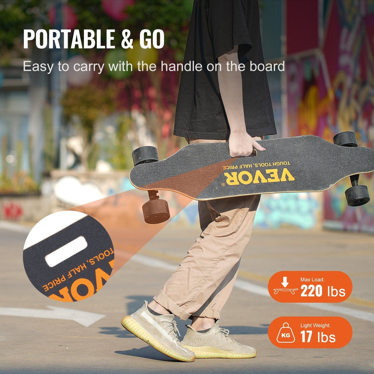 Electric Longboard Skateboard with Control 11.2 Mile Range for Adults Kids