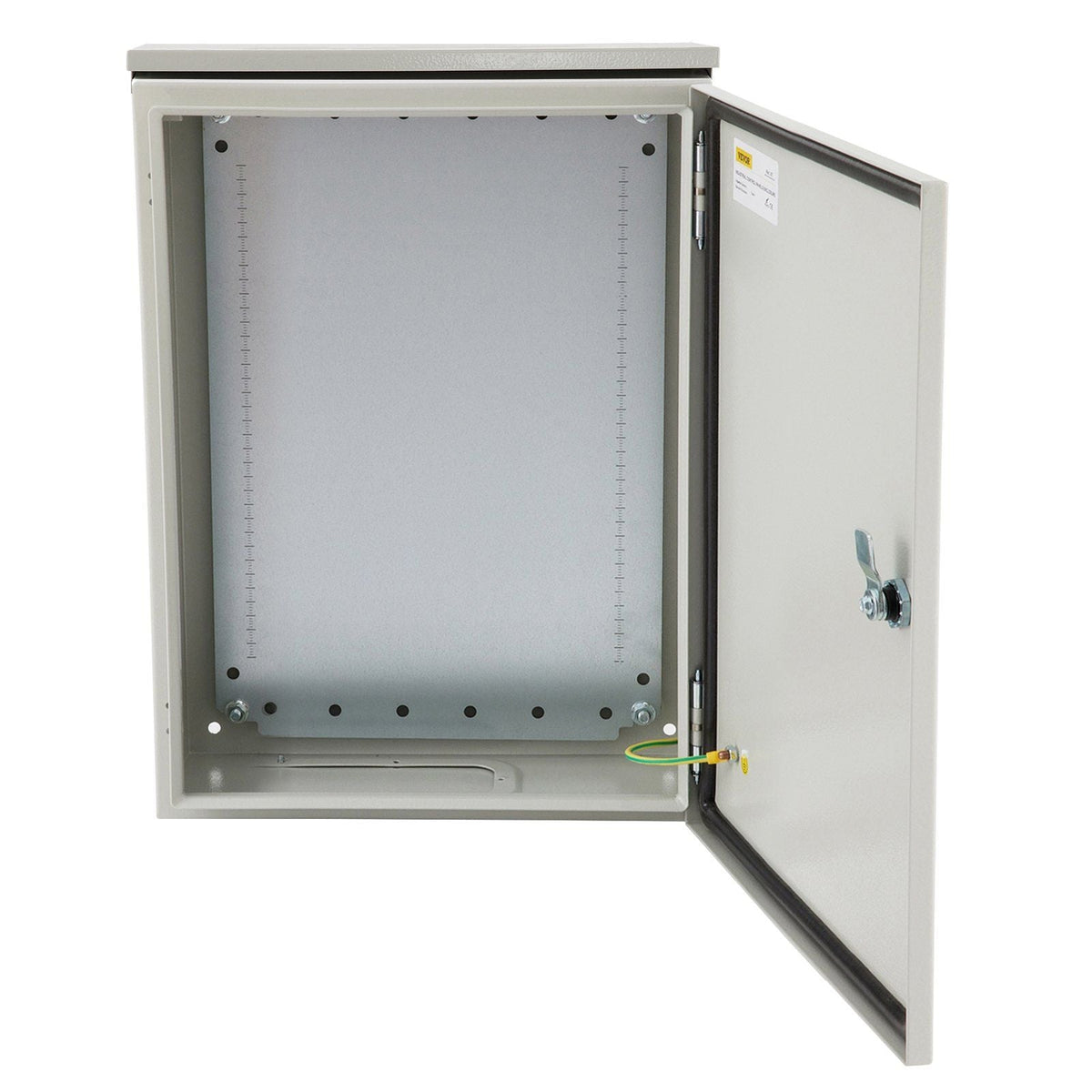 Electrical Enclosure, 20x12x10in, Tested to UL Standards NEMA 4 Outdoor Enclosure, IP65 Waterproof & Dustproof Cold-Rolled Carbon Steel Hinged Junction Box for Outdoor Indoor Use, with Rain Hood