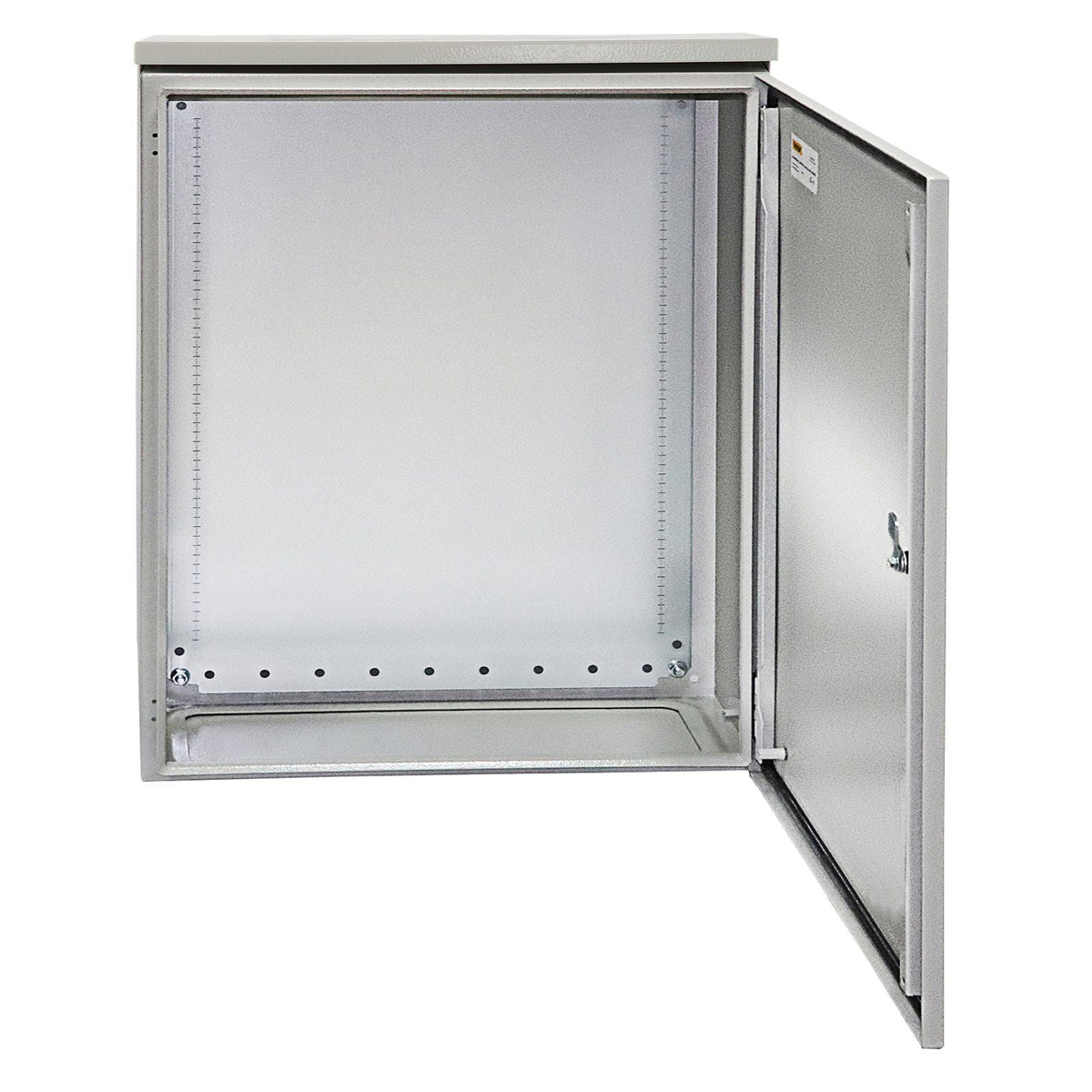 Electrical Enclosure, 20x20x6in, Tested to UL Standards NEMA 4 Outdoor Enclosure, IP65 Waterproof & Dustproof Cold-Rolled Carbon Steel Hinged Junction Box for Outdoor Indoor Use, with Rain Hood
