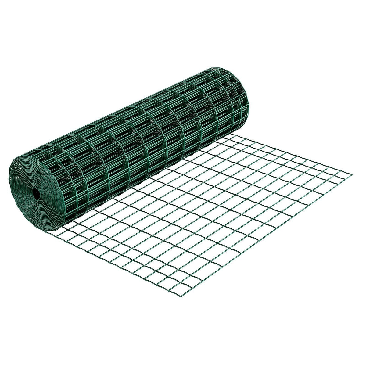 Farm Fence, 39 x 984 in, 2 x 4 in Mesh 2.1mm Galvanized Steel Wire Fencing for Cattle, Hog & Sheep, Heavy Duty Vinyl Coated Livestock Fence for Animal Enclosures, Cage Wire, Garden Fences, Green
