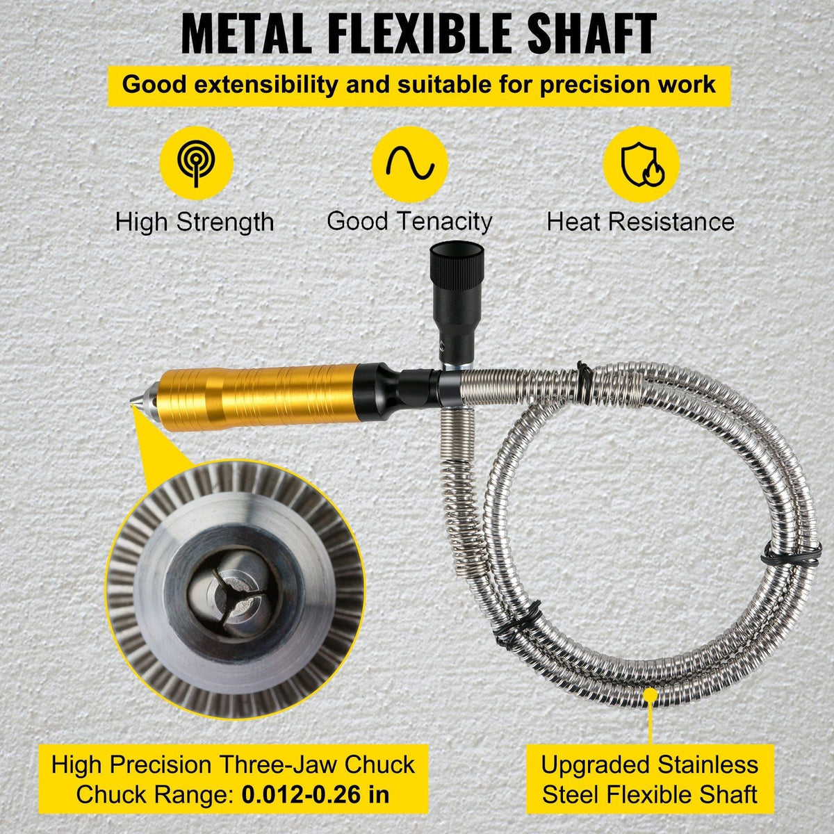 Flex Shaft Grinder 560W Rotary Tool with 1/4" 3-Jaw Chuck & Stepless Speed Foot Pedal Rotary Carver 500-25000RPM Hanging Grinding Machine 131PCS for Carving, Buffing,Drilling,Polishing