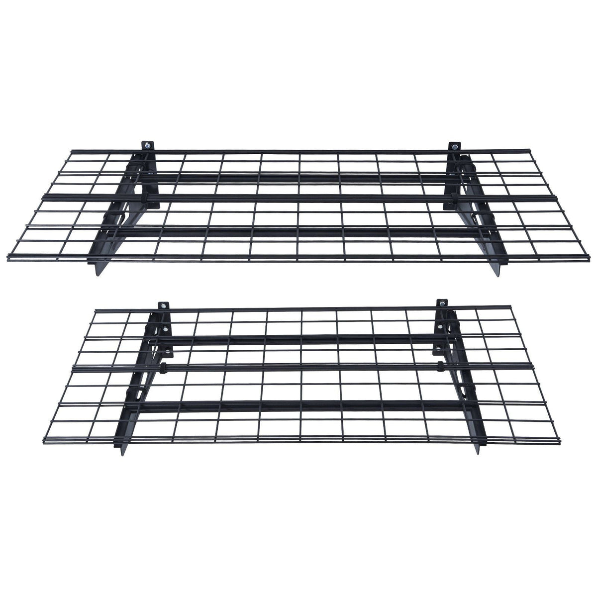 Garage Storage Shelving, 2 Pack, 4 x 2 ft Heavy Duty Garage Shelves Wall Mounted, 500 lbs Load Capacity(Total) Garage Storage Rack Floating Shelves, Suitable for Shop, Shed, Garage Storage