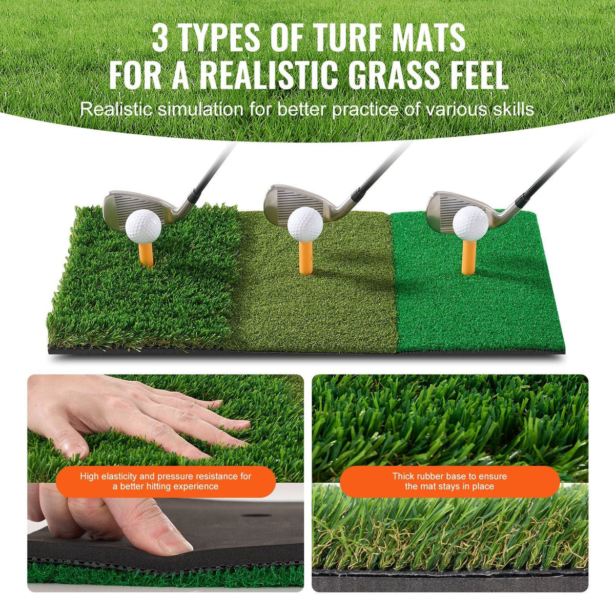 Golf Net, 10x7ft All in 1 Practice Net, Indoor Outdoor Home Golf Swing Training, Golf Hitting Aid Net with Target/Turf Mats/Balls/Tee/Golf Club/Bag, for Backyard Driving Chipping, Gift for Men