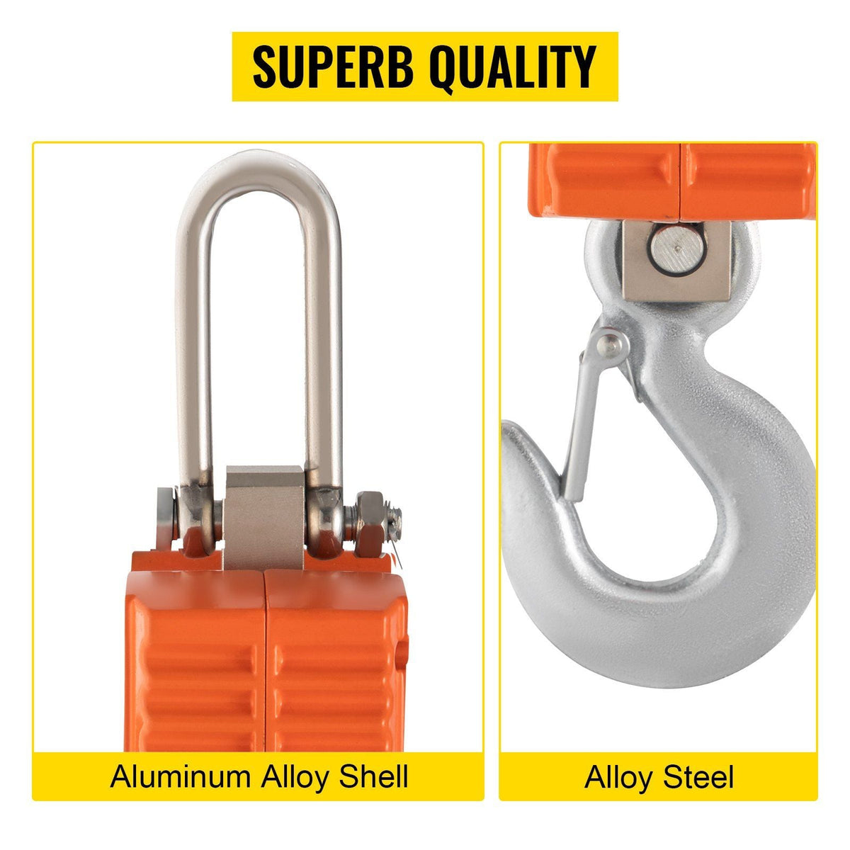 Hanging Scale 1000KG (2200LBS) Orange Digital Industrial Heavy Duty Crane Scale with Accurate Reloading Spring Sensor for Hunting Farm or Construction