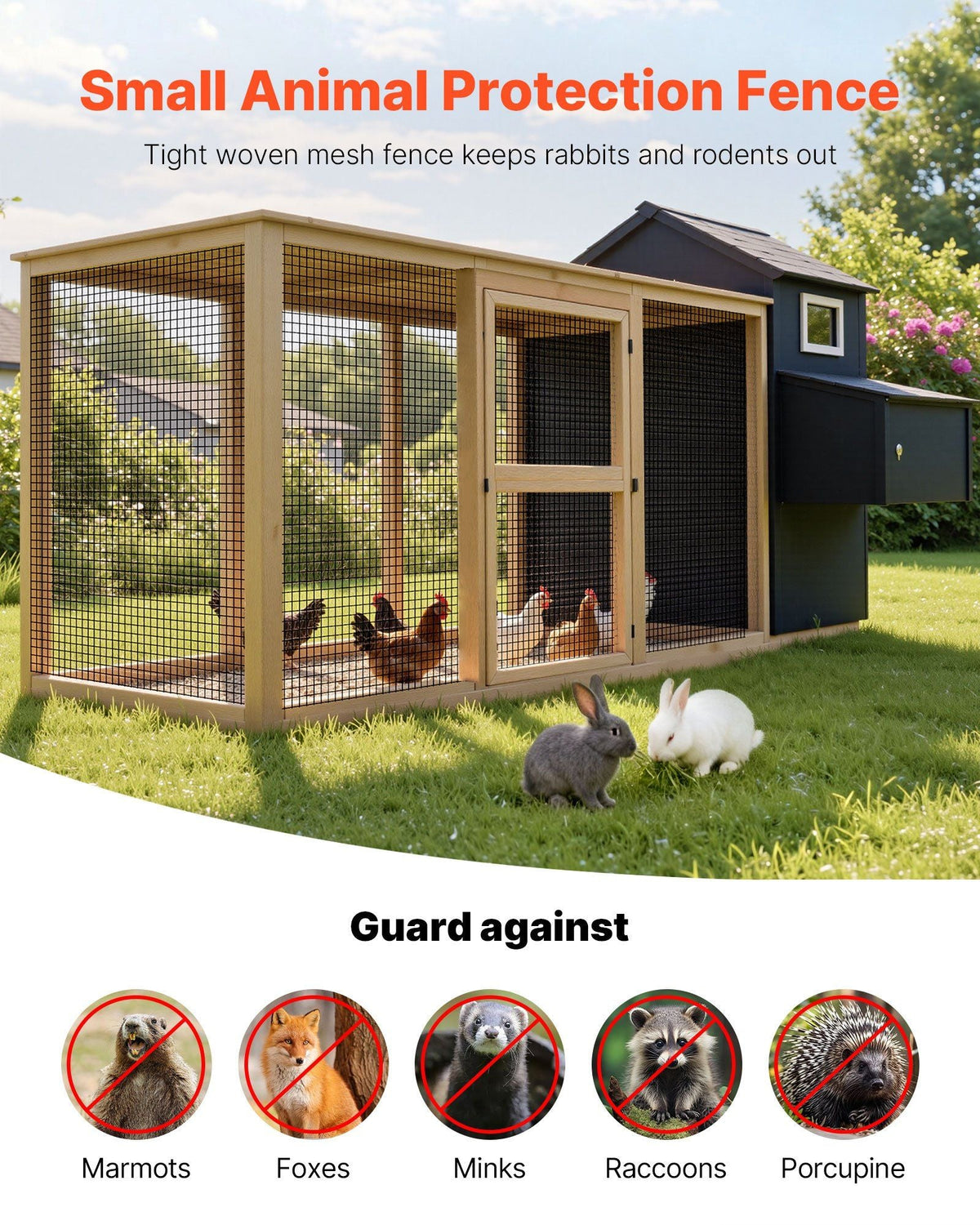 Hardware Cloth 72 in x 50 ft, 1/2 in 19 Gauge Galvanized Wire Mesh Roll, Weather-Resistant Vinyl Coated Chicken Wire Fencing, Heavy Duty Welded Garden Plant Fencing for Rabbit Cage Snake Fence