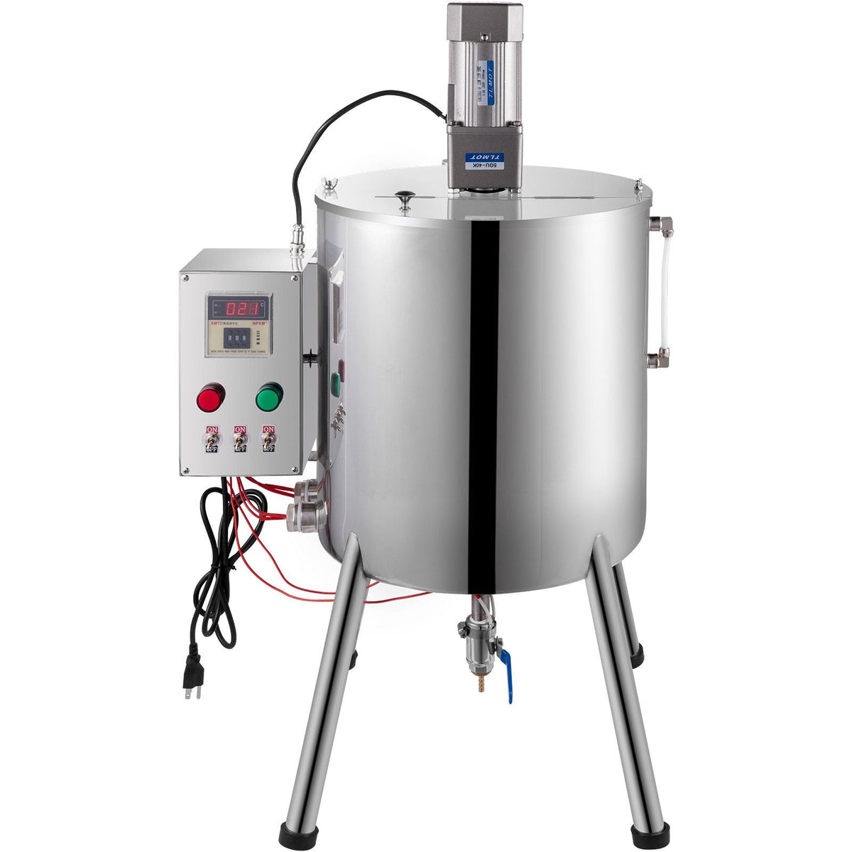 Heating Mixing Filling Machine, 15L/4 Gal Lipstick Filling Machine, 35W Lipstick Filler, Heating and Stirring Filling Machine with Stirrer for Cosmetics, Drink, Lipstick, Wax and Nail Polish
