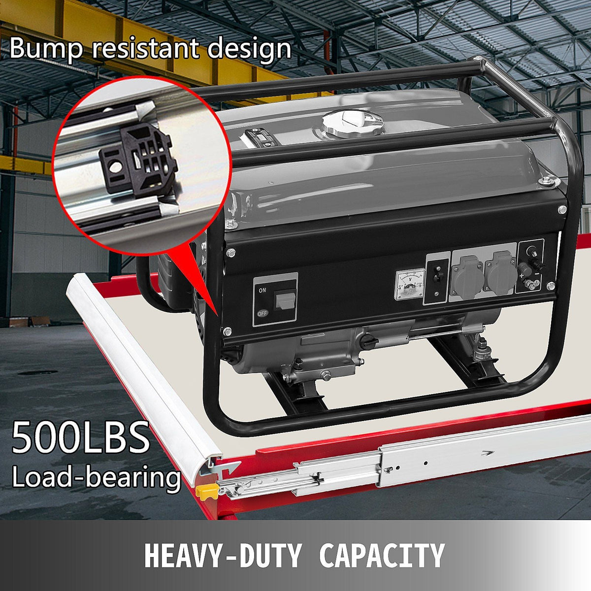 Heavy Duty Drawer Slides 30" Length, Locking Drawer Slides 500lbs Load Capacity Long Full Extension Drawer Slide 1 Pair Side Mount Ball Bearing Drawer Glides Push to Open Drawer Runners Rail
