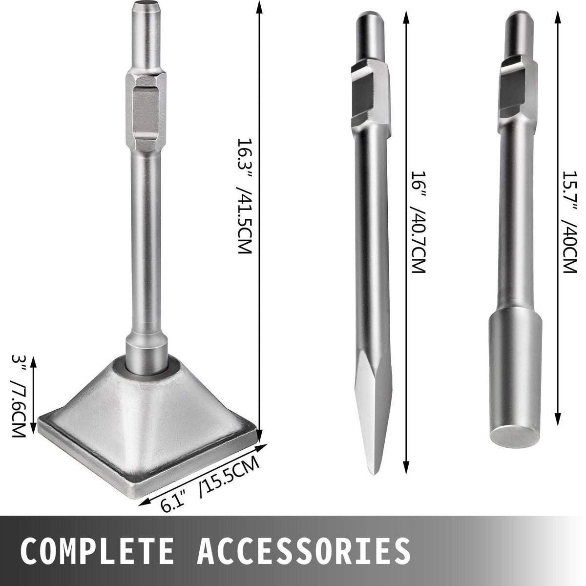 Jack Hammer 1-1/16" Tamper Shank, Dirt Tamper 6x6" Compactor Plate with Electric Chisel Dirt Compactor, Demolition Jackhammer Bits Solid Compactor Breaker Hammer Concrete Tamper Asphalt Tools