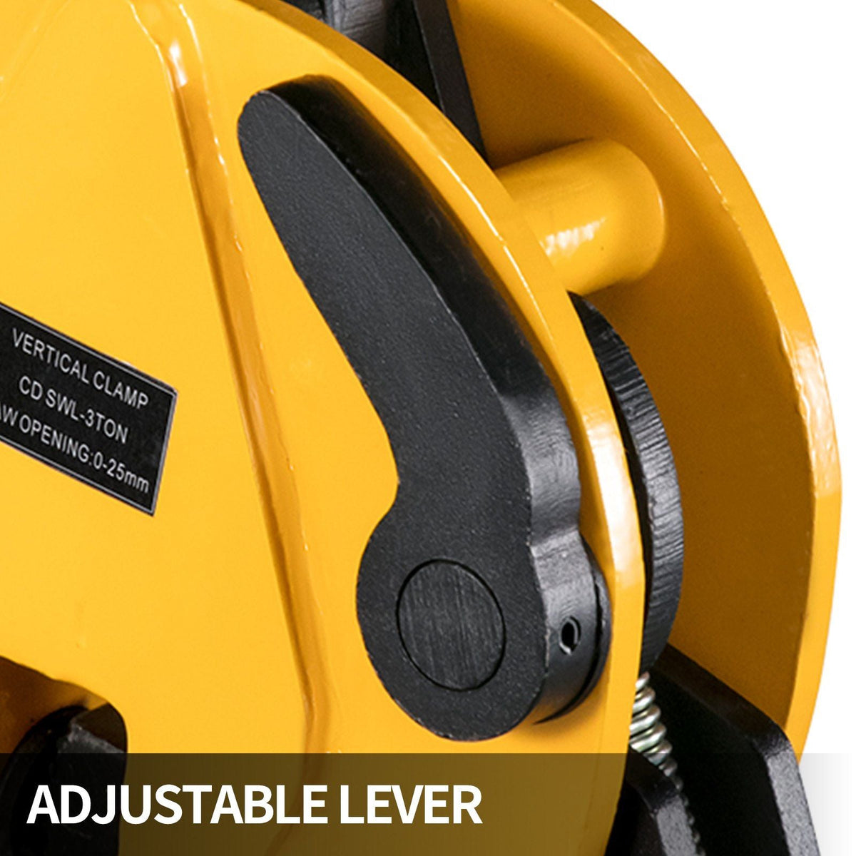 Lifting Clamp 6600Lbs/3T, Working Load Vertical Plate Clamp 0-1inch/25mm Jaw Opening, Industrial Steel Plate Clamp, Sheet Metal Lifting Clamp, Plate Lifting Clamp, Handling Lifting Equipment
