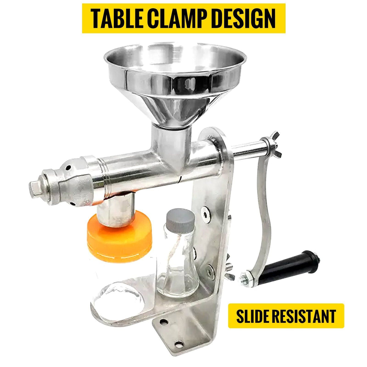 Manual Oil Press Stainless Steel Oil Press Machine Nut and Seed Oil Press Household