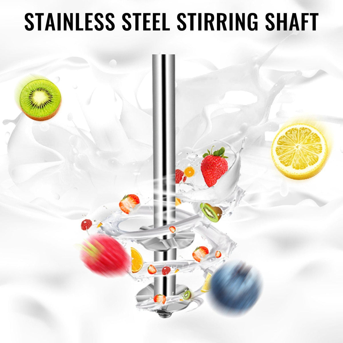 Milkshake Maker, Double-Head Milkshake Machine, 560W Milkshake Mixer, Malt Maker with 800ml Cups (Stainless Steel/PC), 2-Speed Electric Milk Shake Machine, 36000RPM Drink Mixer, Stainless Steel
