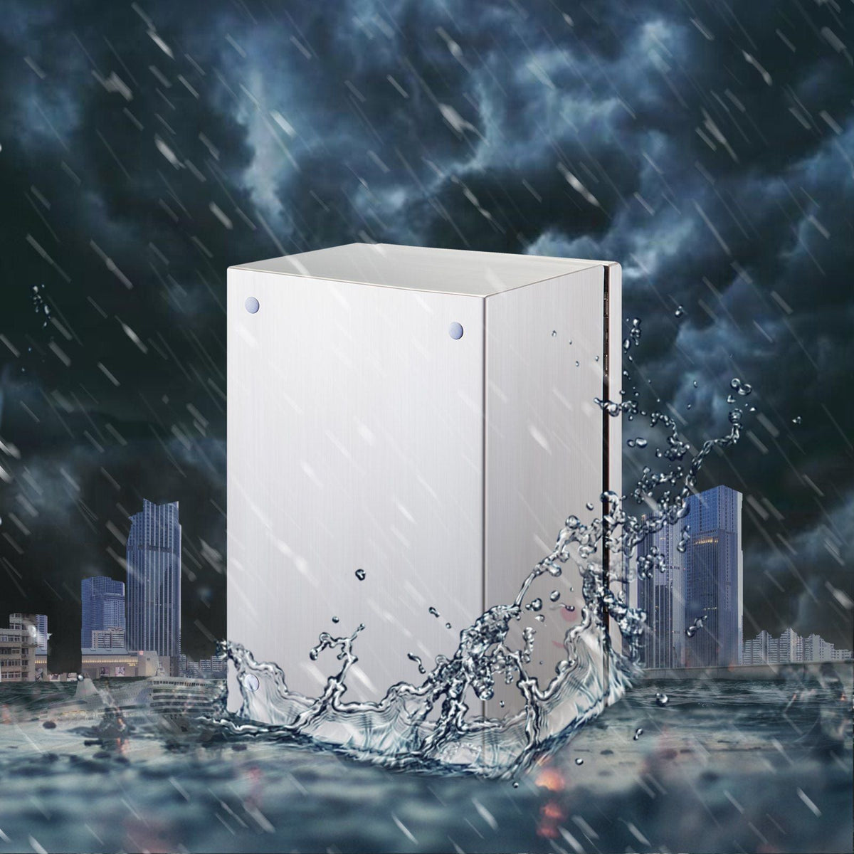 NEMA Stainless Steel Enclosure, 12 x 10 x 6'' NEMA 4X Steel Electrical Box, IP66 Waterproof & Dustproof, Outdoor/Indoor Electrical Junction Box, with Mounting Plate