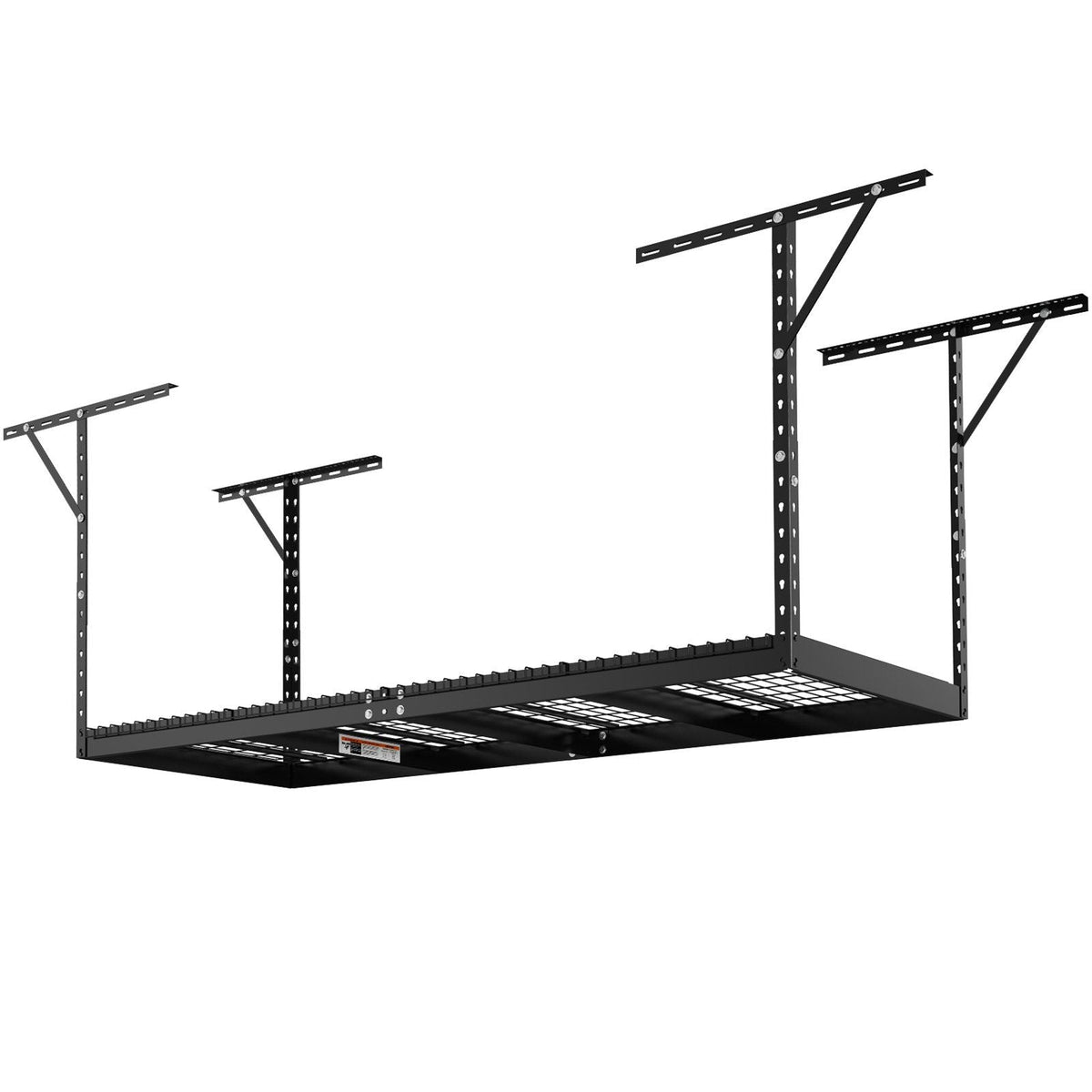 Overhead Garage Storage Rack, 3x8 Garage Ceiling Storage Racks, Heavy Duty Adjustable Cold Rolled Steel Racks for Garage Storage, Organization, 600 lbs Load Capacity, 22''-40"(Black)