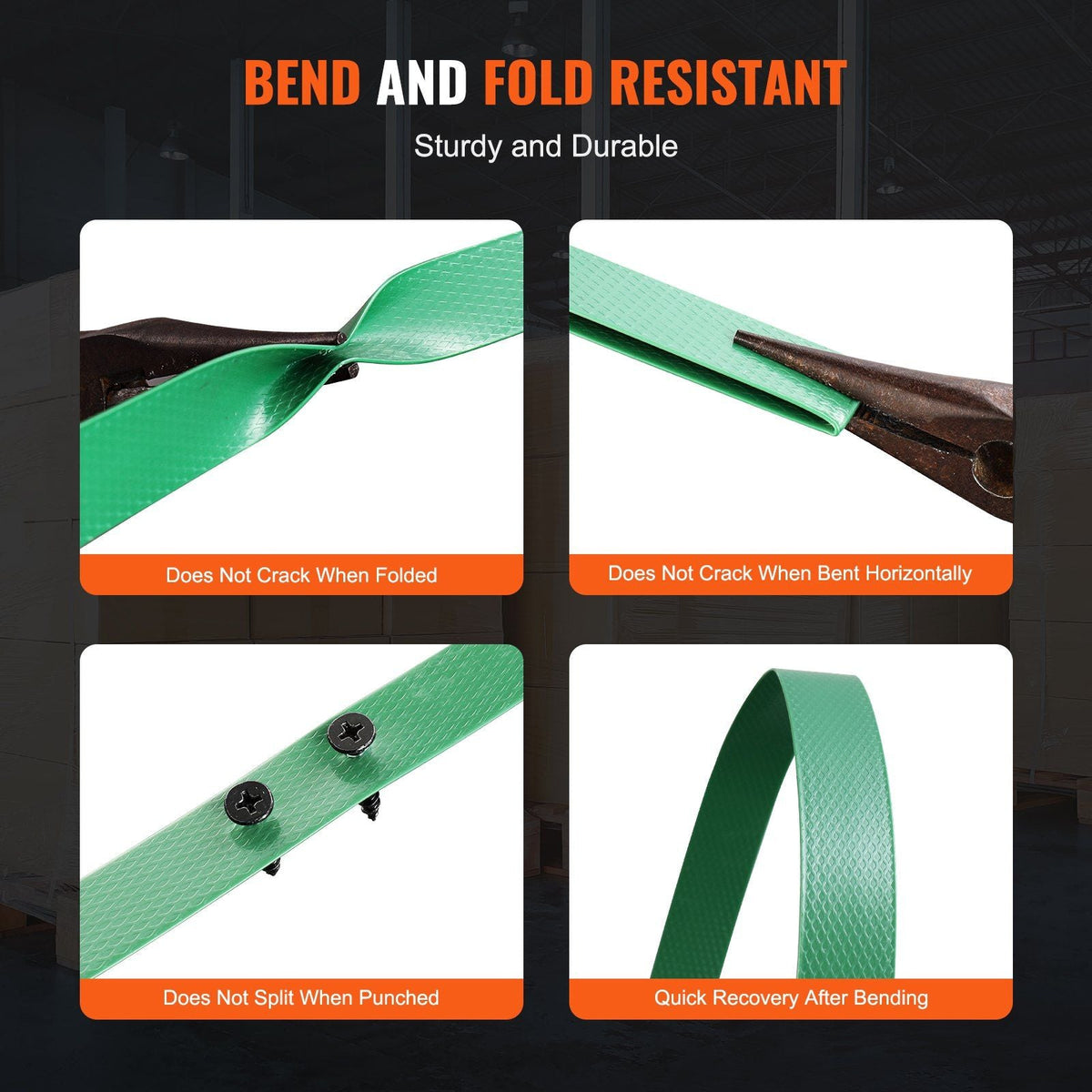 Packaging Polyester PET Strapping Roll 0.63" x 0.03" x 4000' Banding Strap