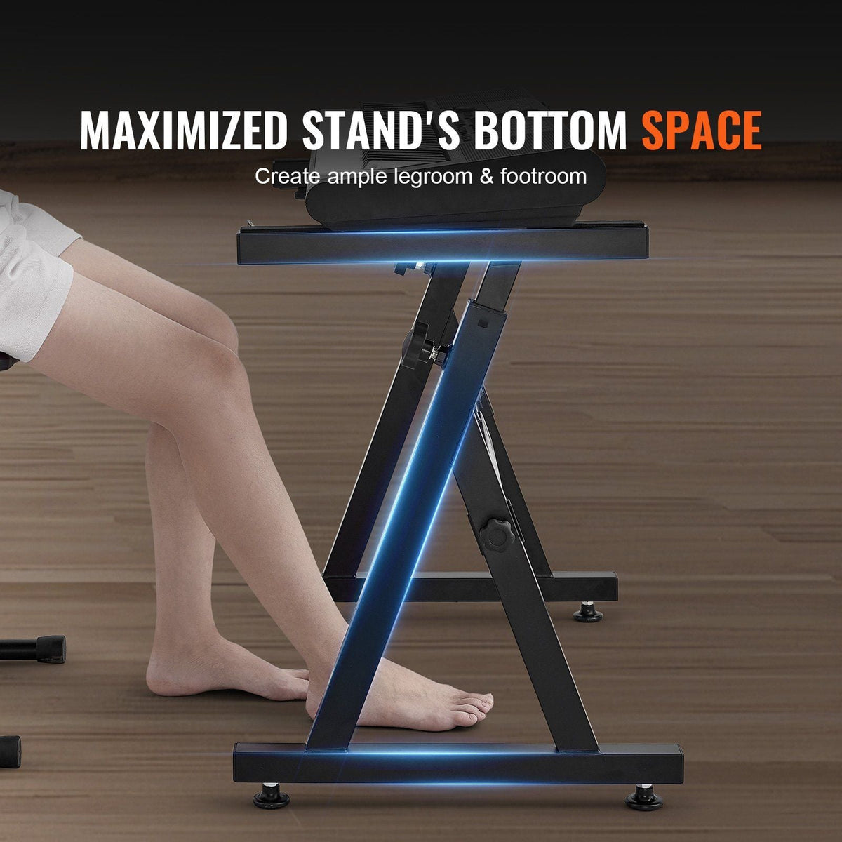 Piano Keyboard Stand, Z Style, Heavy-Duty Digital Piano Music Stand, 250 lbs Capacity with Adjustable Width & Height Wheels Anti-Slip Pads Headphone Hook, Fits for 54-88 Key Electric Pianos