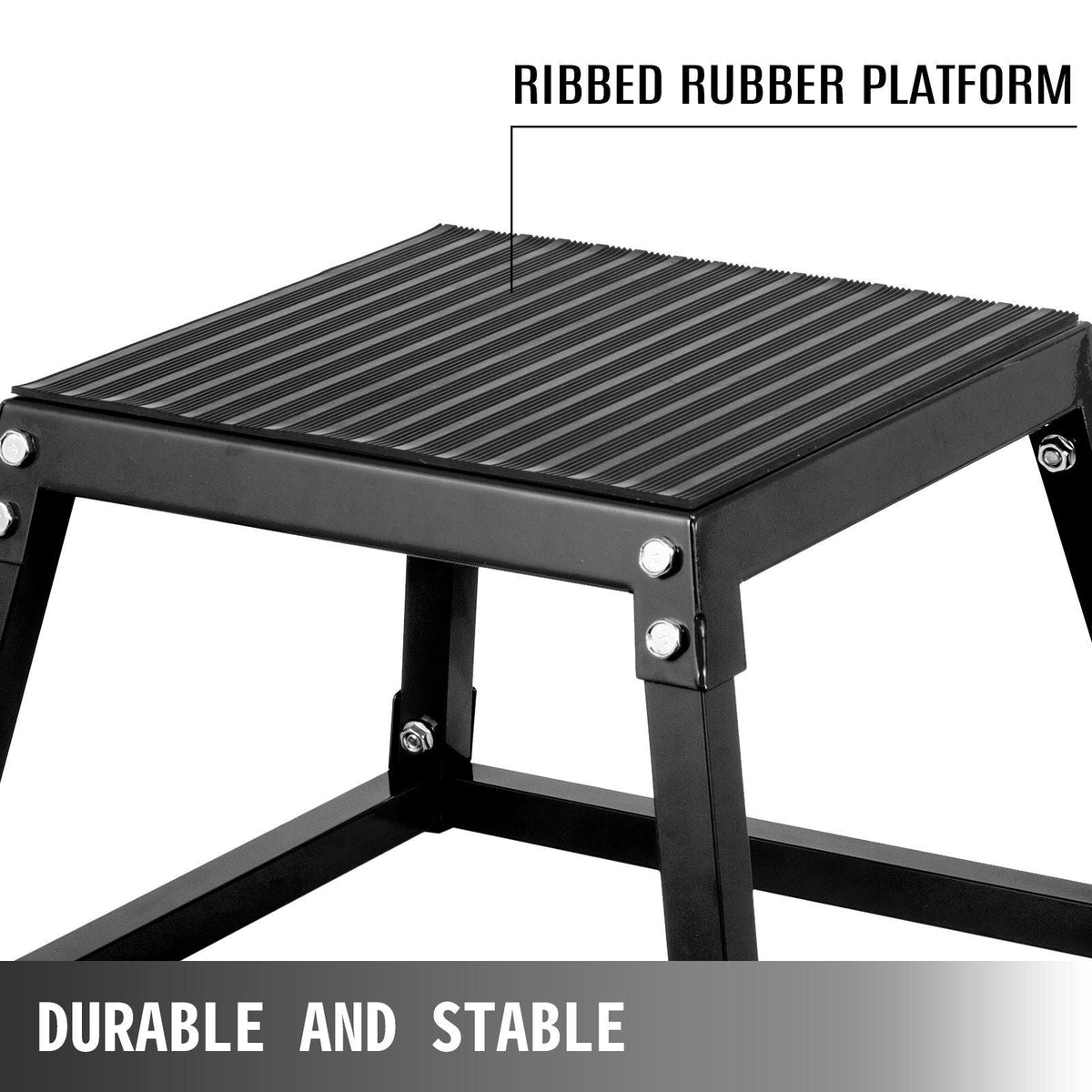 Plyometric Platforms 4 PCS Set (12", 18", 24", 30"), Plyometric Jump Box Plyometric Training Jump Squat Box Fitness Box Set for Jump Exercise Fit Training Black