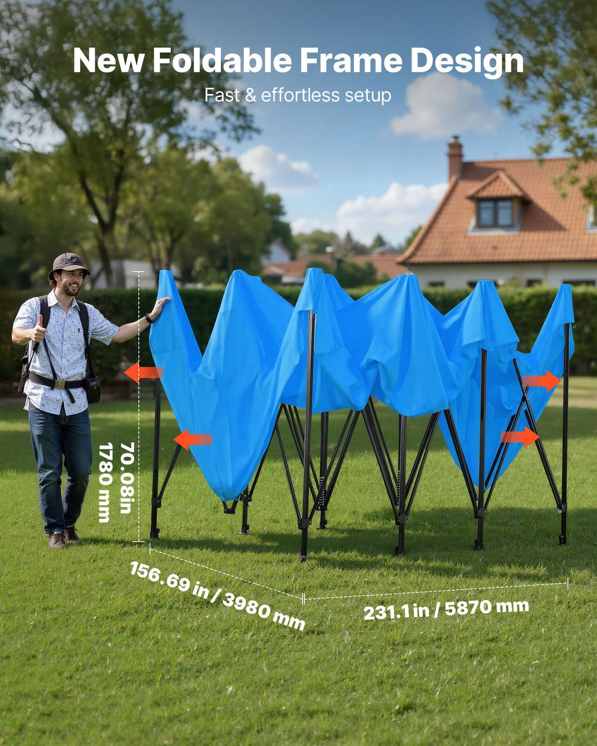 Portable Paint Booth Tent, 231.1 x 156.7 x 70.08 inch Portable Garage Spray Tent, Waterproof Spray Booth with Foldable Frame Design & 4 Mesh Side Windows for Auto Parts, Furniture, Car Painting